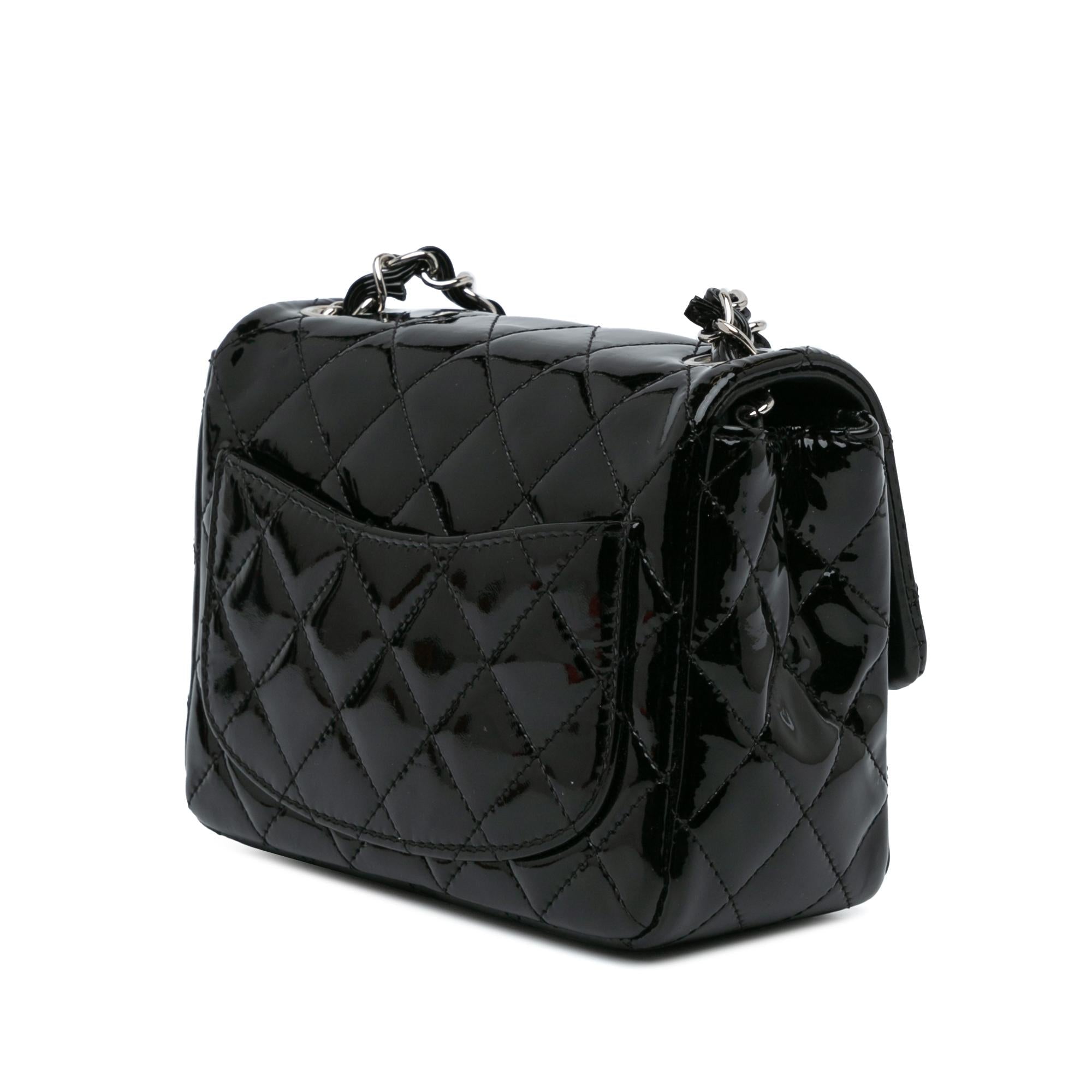 Chanel Mini Square Classic Patent Single Flap