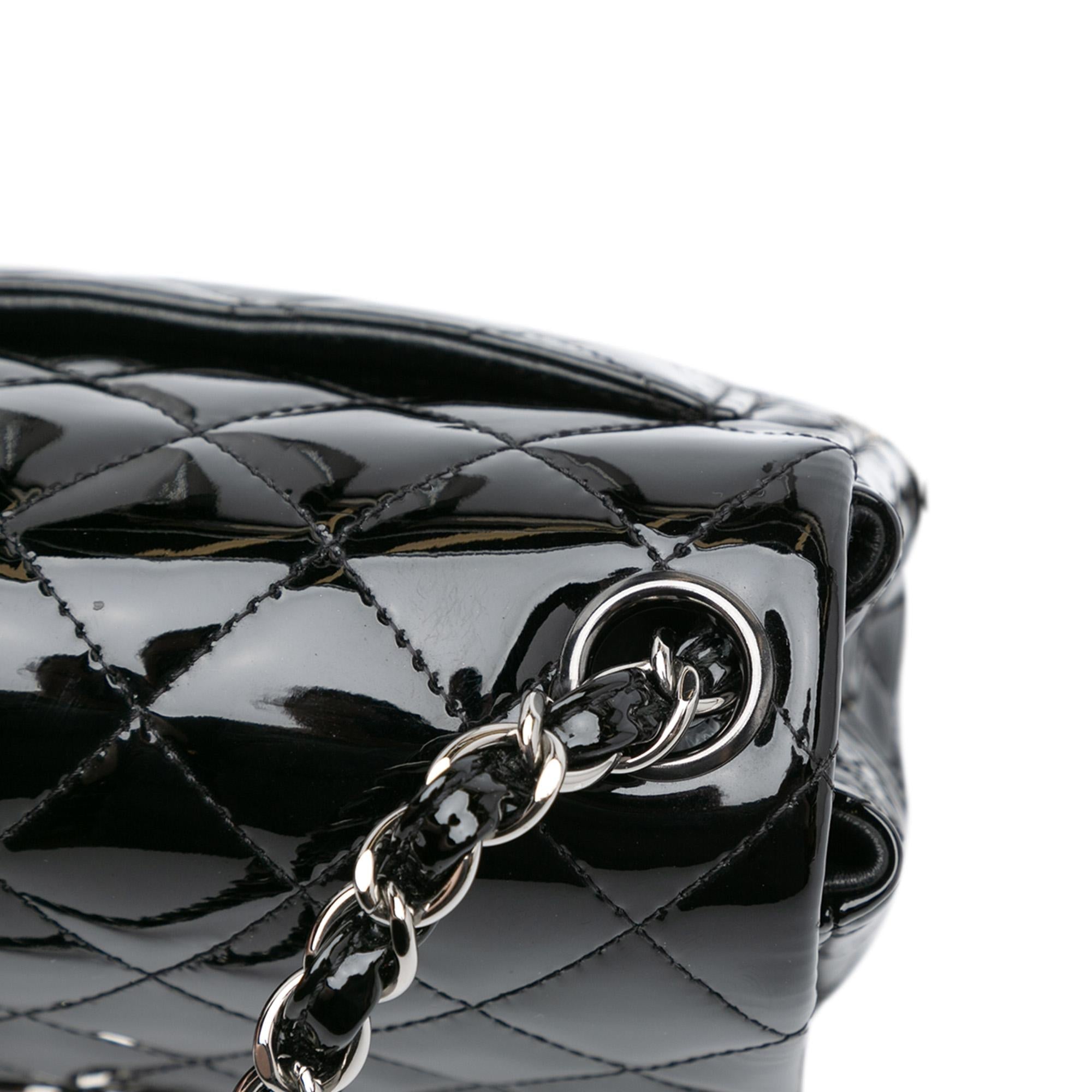 Chanel Mini Square Classic Patent Single Flap