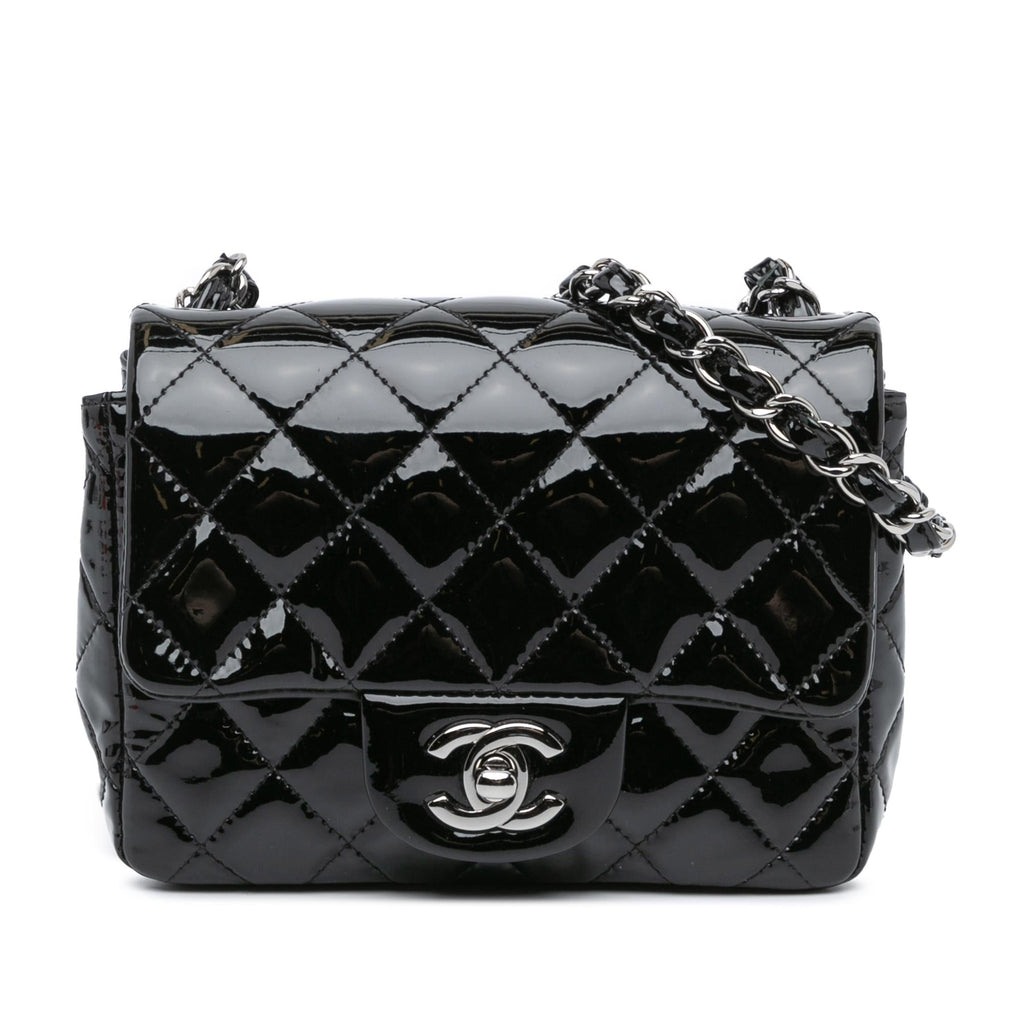 Chanel Mini Square Classic Patent Single Flap