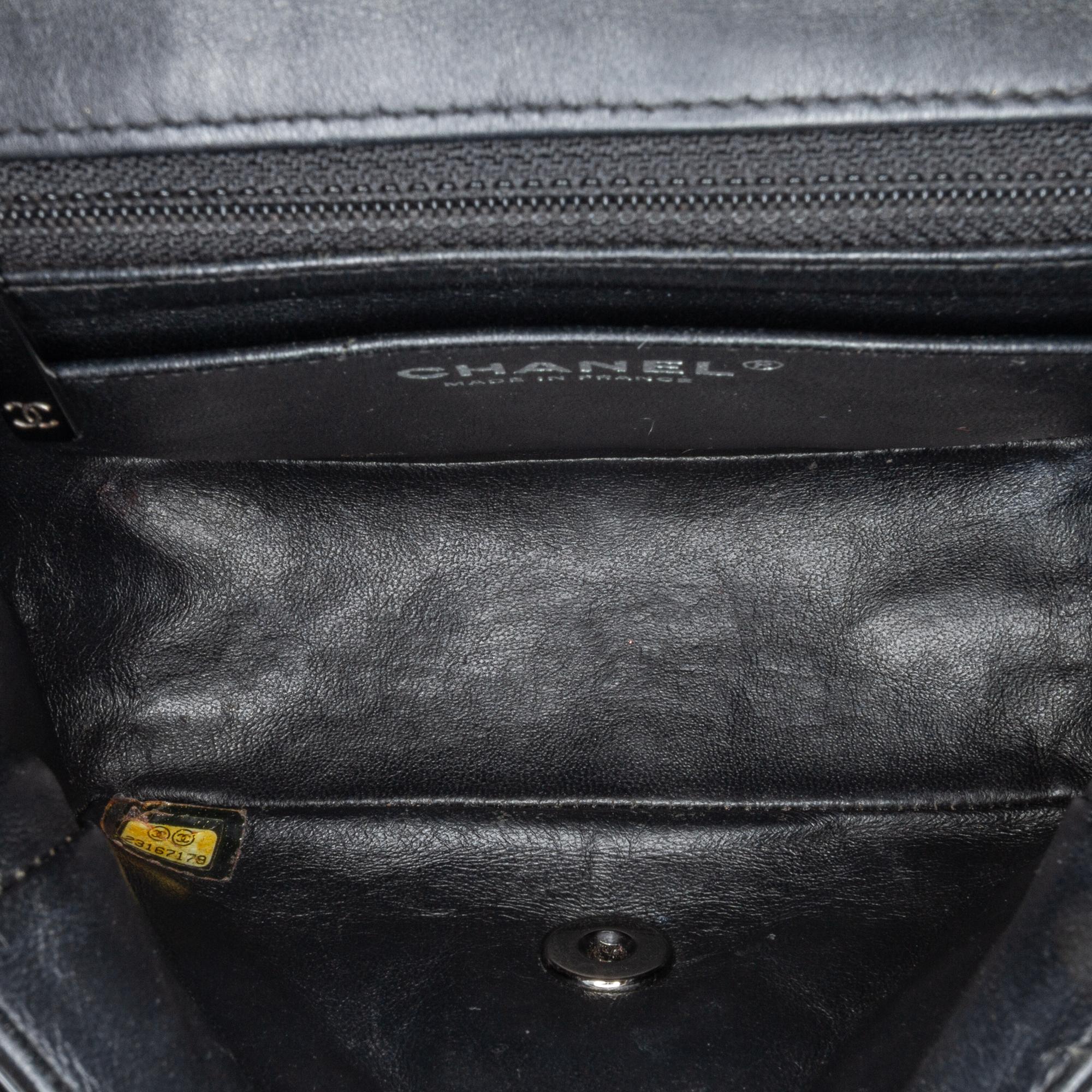 Chanel Mini Square Classic Patent Single Flap
