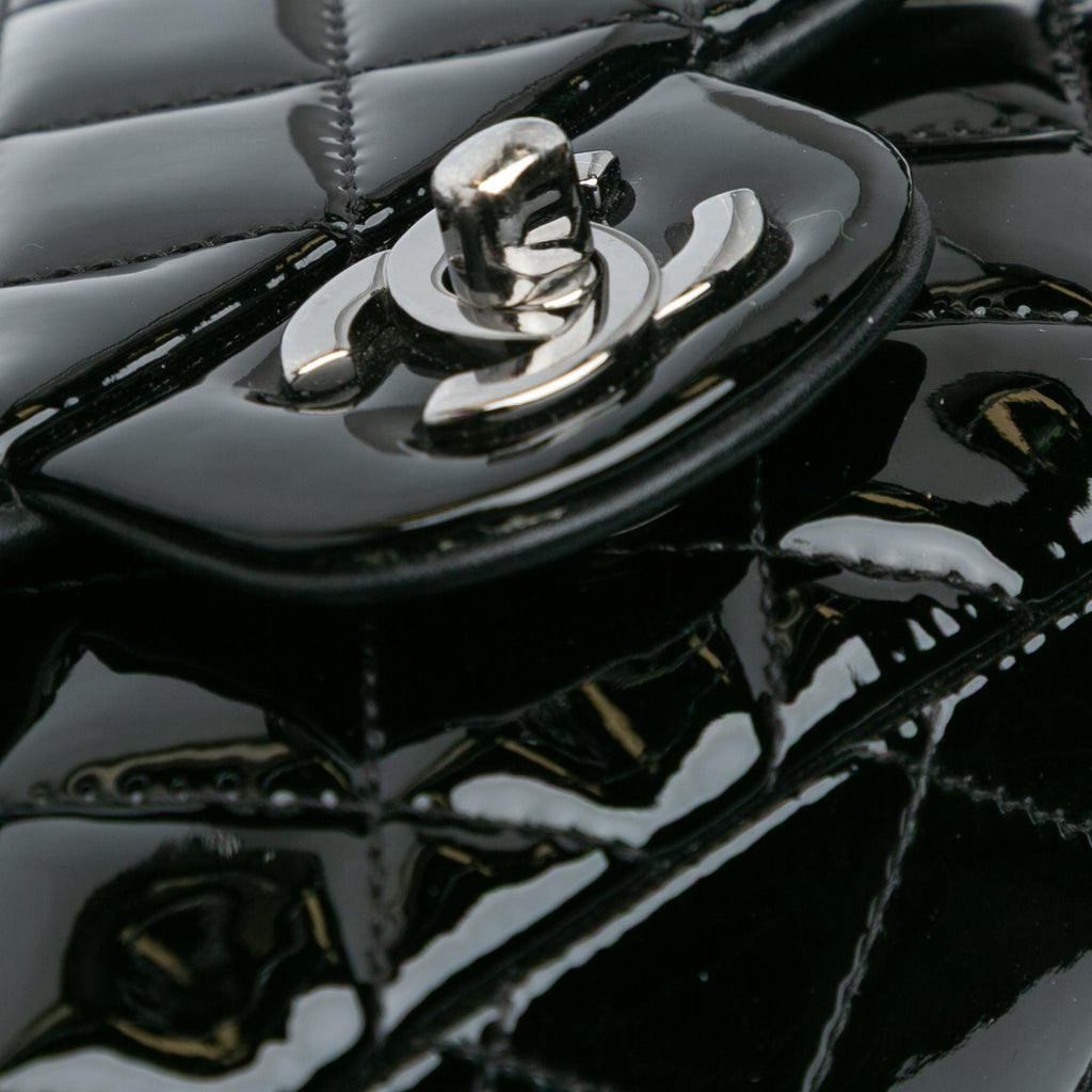 Chanel Mini Square Classic Patent Single Flap