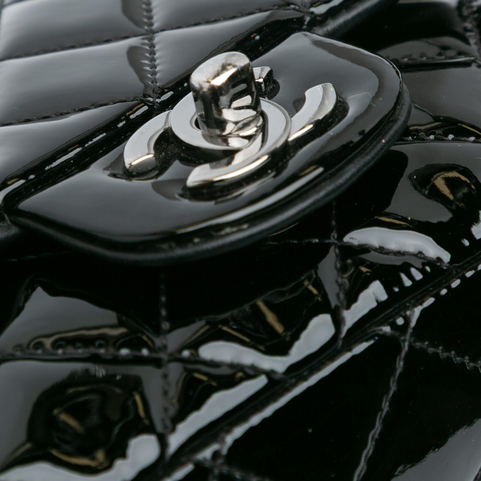 Chanel Mini Square Classic Patent Single Flap