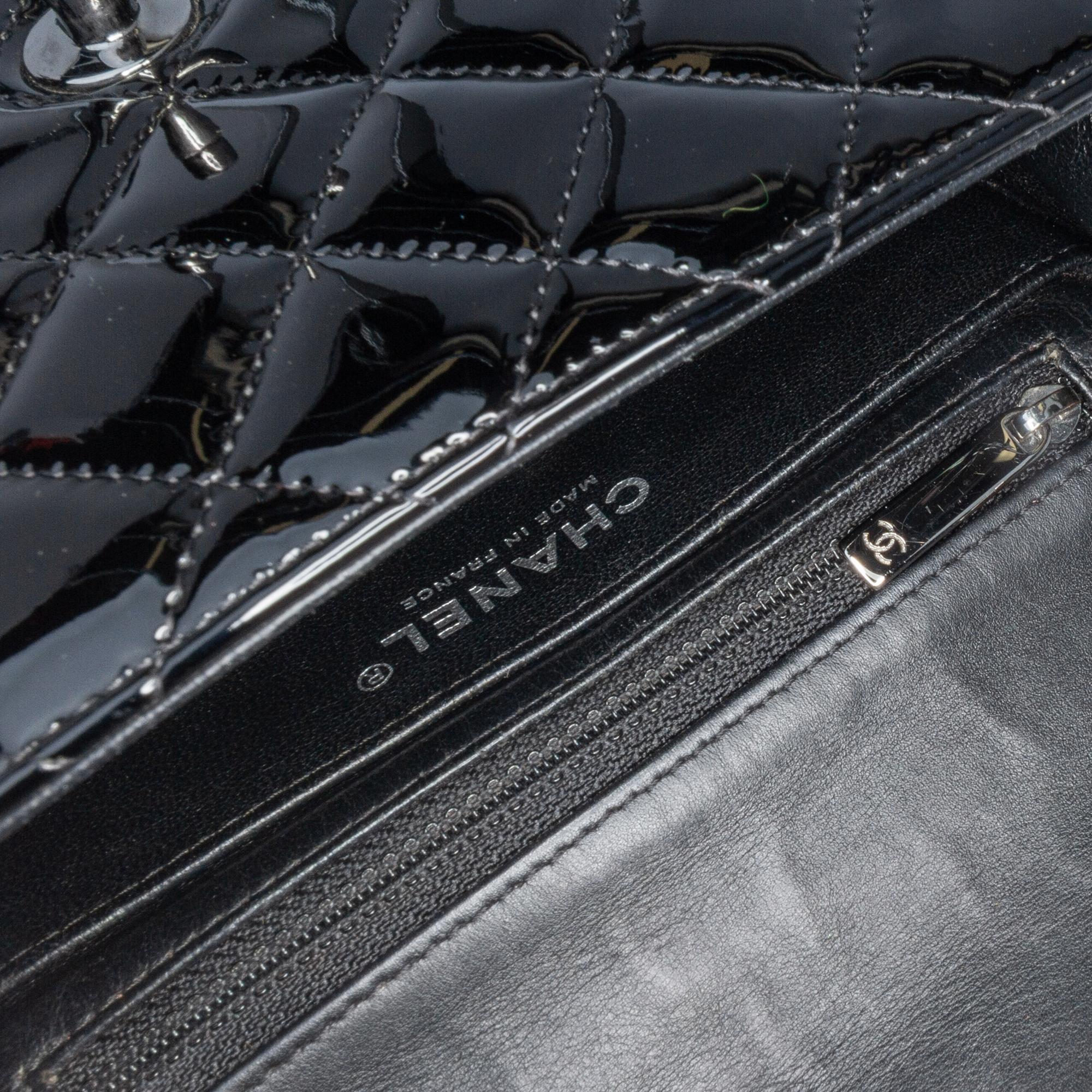 Chanel Mini Square Classic Patent Single Flap