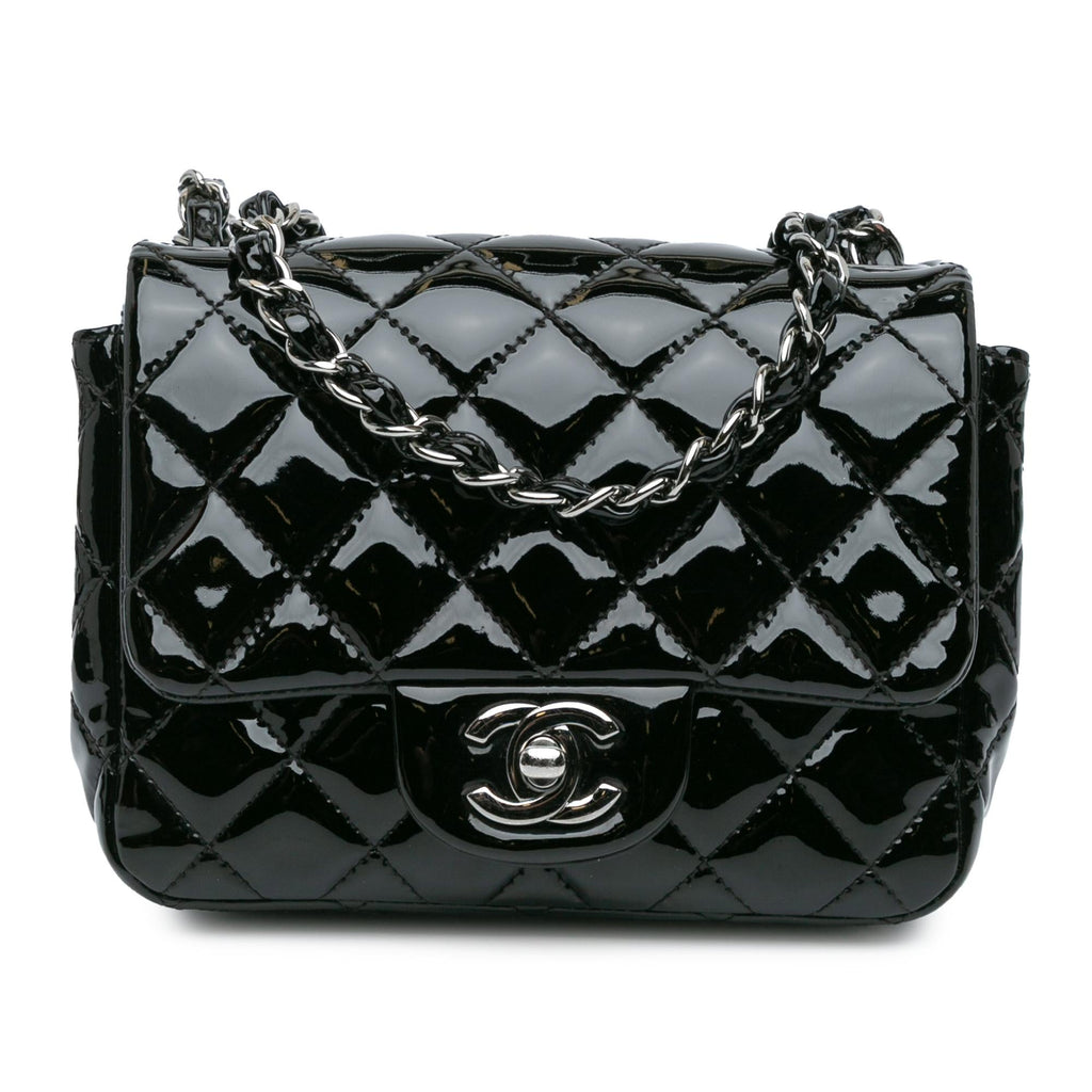 Chanel Mini Square Classic Patent Single Flap