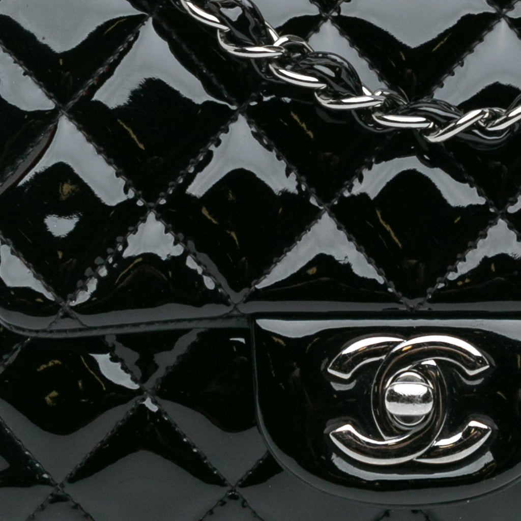 Chanel Mini Square Classic Patent Single Flap