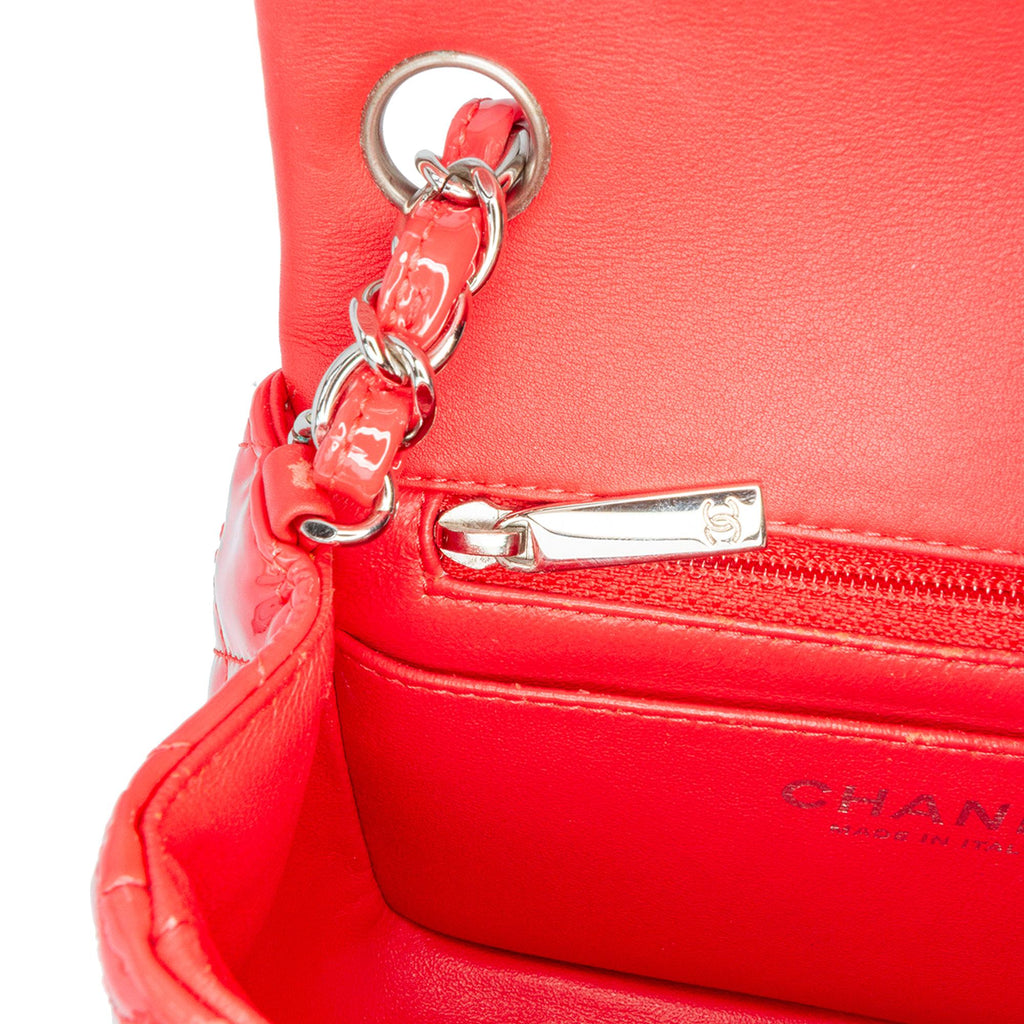 Chanel Mini Square Classic Patent Single Flap