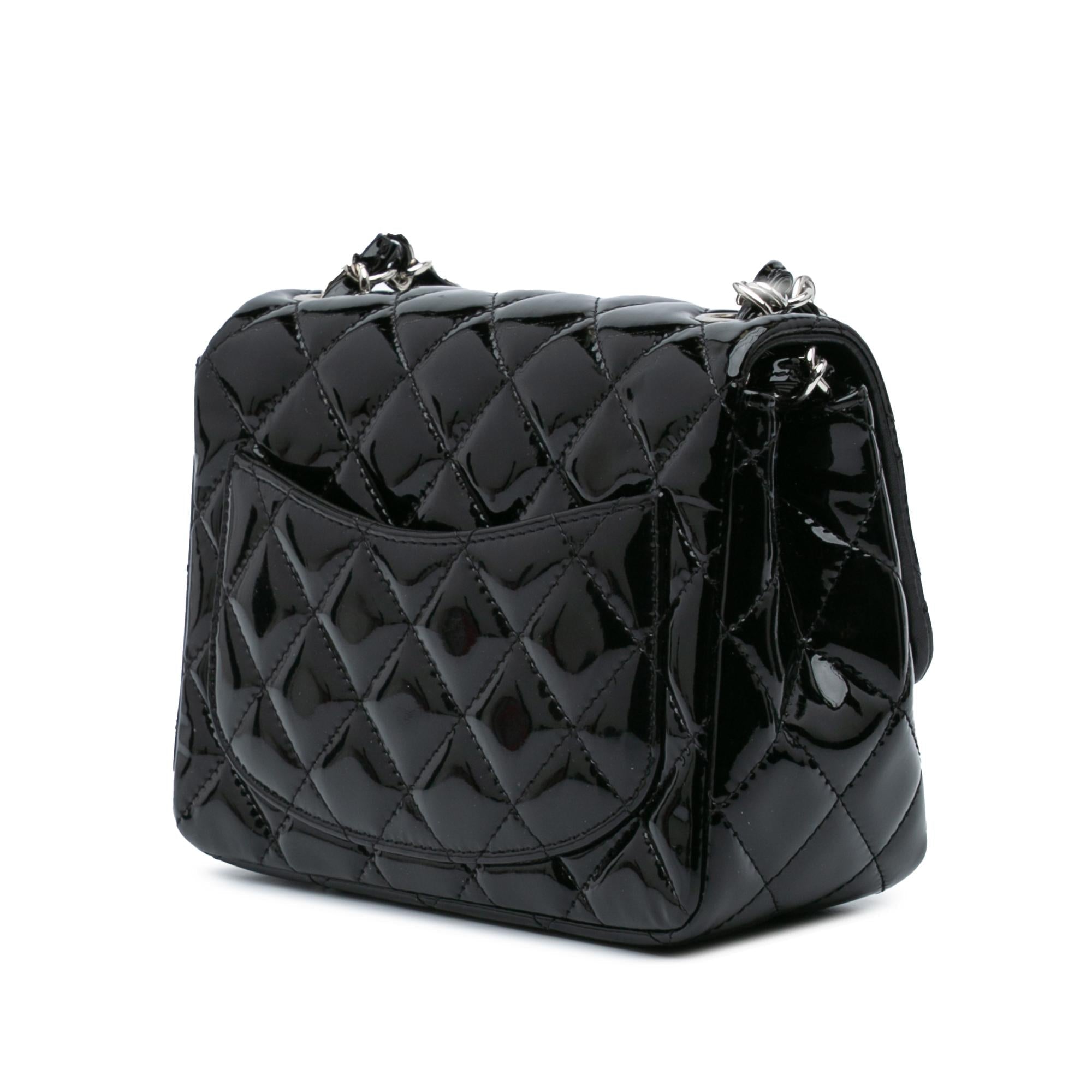 Chanel Mini Square Classic Patent Single Flap