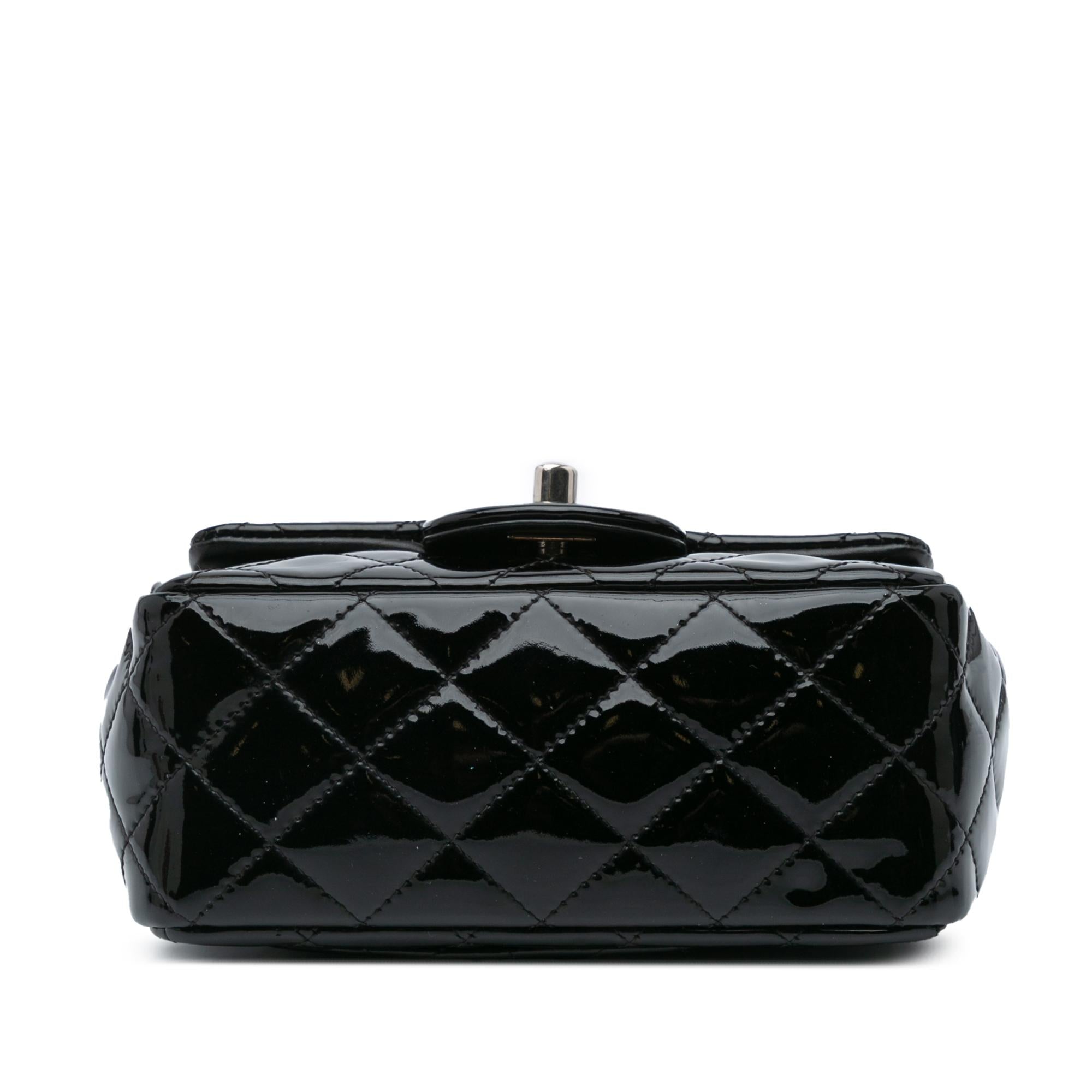 Chanel Mini Square Classic Patent Single Flap