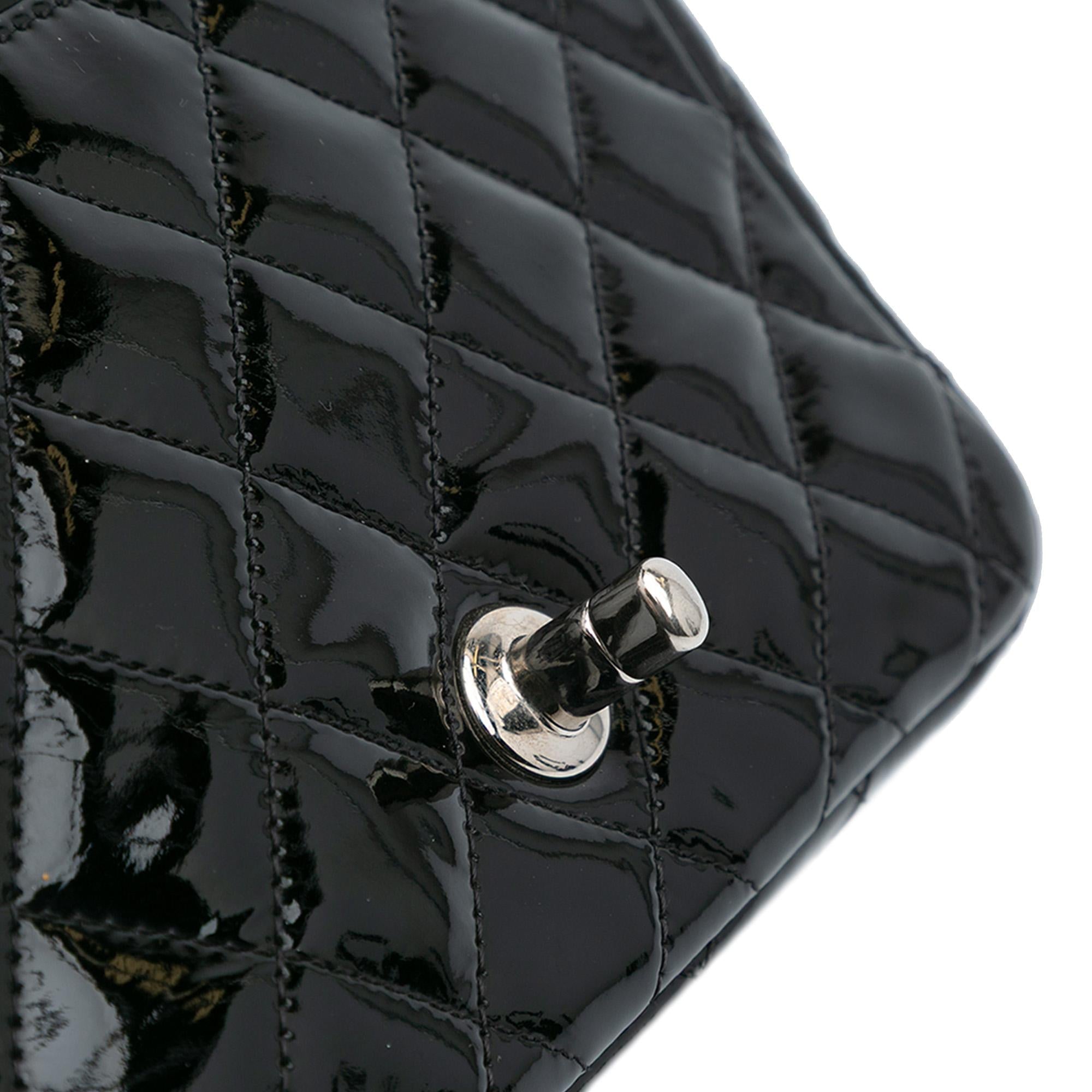 Chanel Mini Square Classic Patent Single Flap