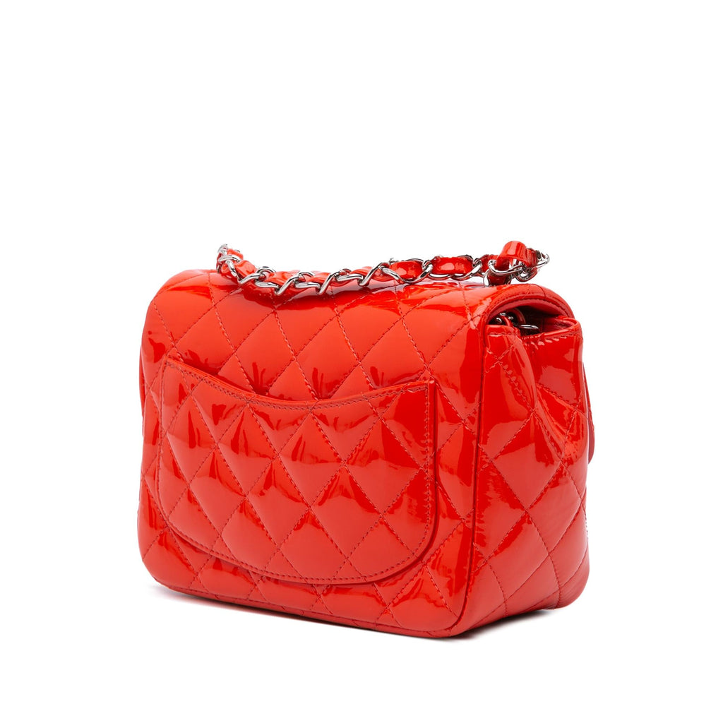 Chanel Mini Square Classic Patent Single Flap