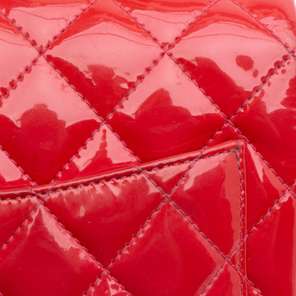 Chanel Mini Square Classic Patent Single Flap