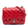 Chanel Mini Square Classic Patent Single Flap