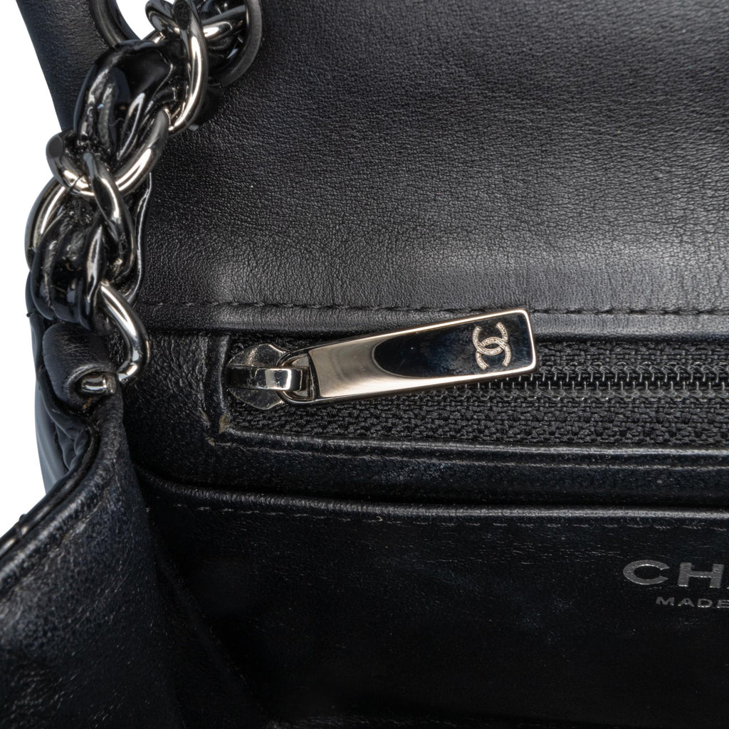 Chanel Mini Square Classic Patent Single Flap
