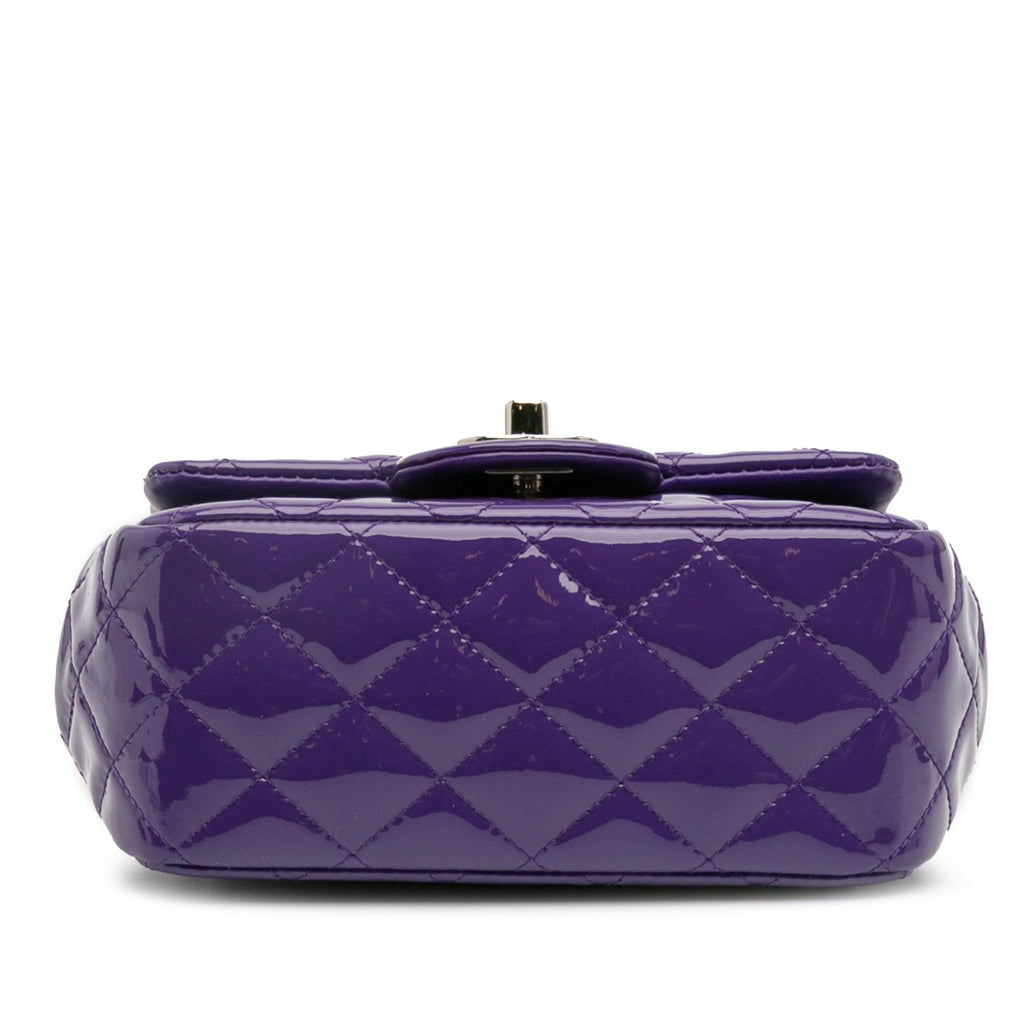 Chanel Mini Square Classic Patent Single Flap