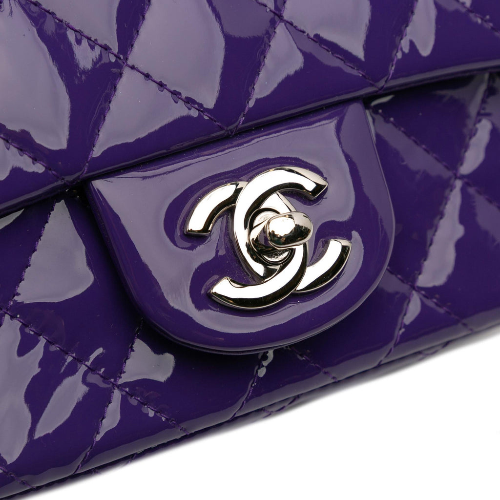 Chanel Mini Square Classic Patent Single Flap