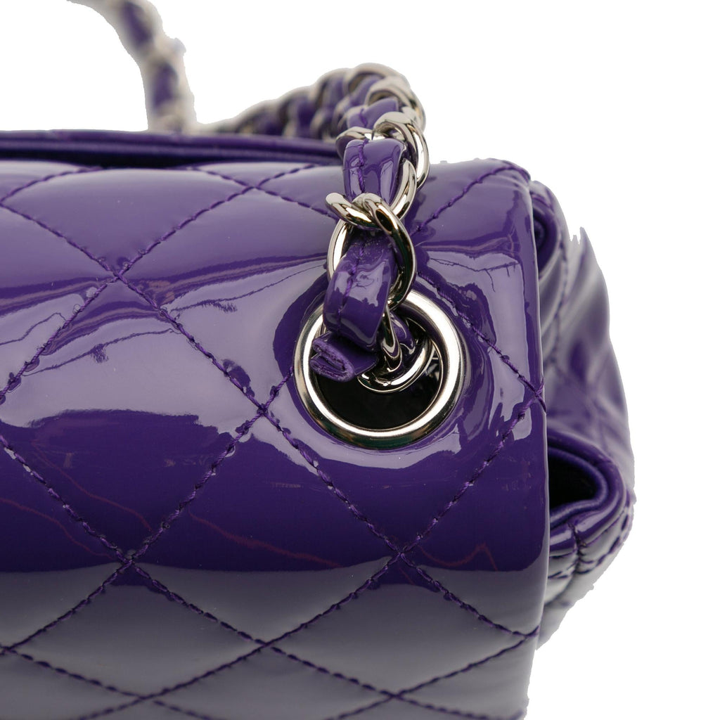 Chanel Mini Square Classic Patent Single Flap