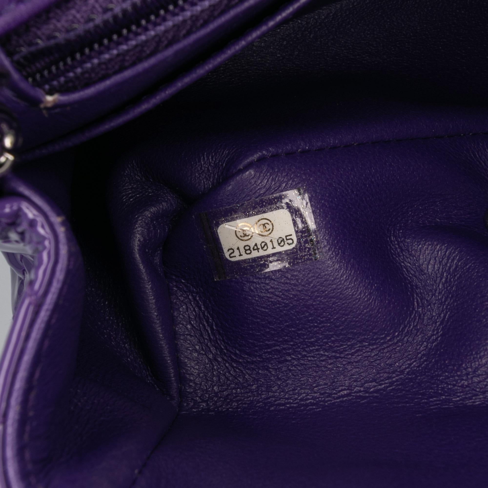 Chanel Mini Square Classic Patent Single Flap