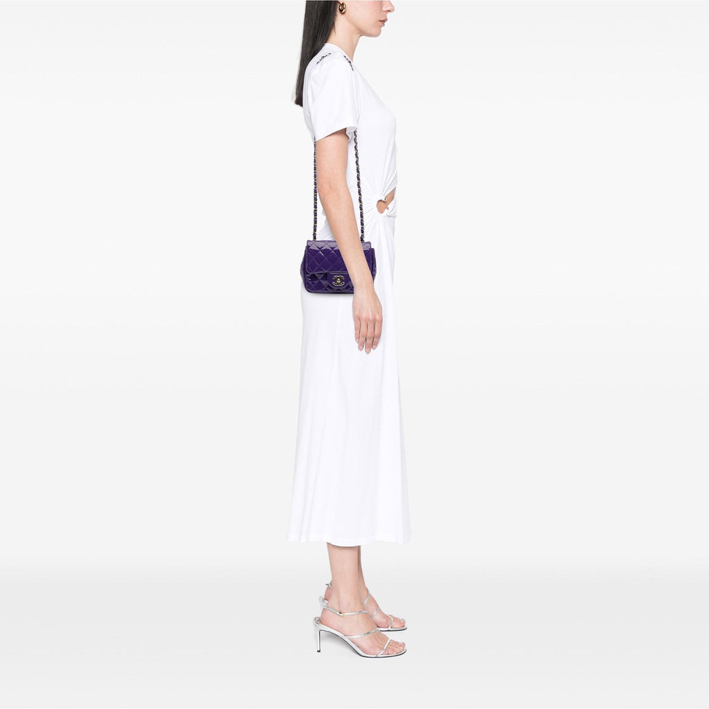 Chanel Mini Square Classic Patent Single Flap