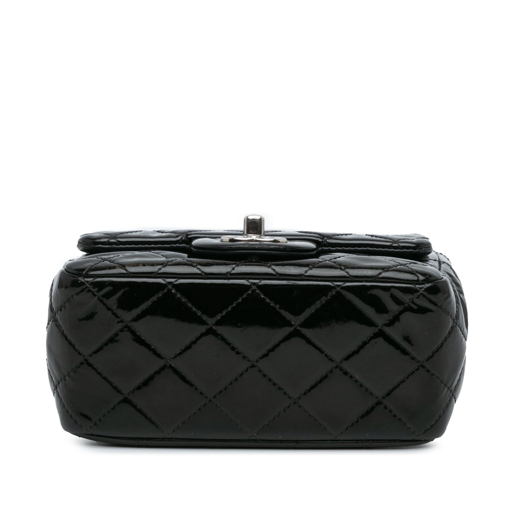 Chanel Mini Square Classic Patent Single Flap