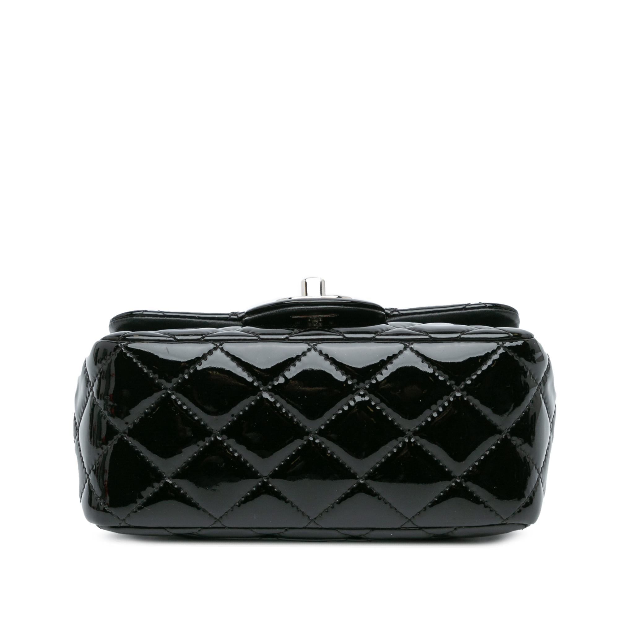 Chanel Mini Square Classic Patent Single Flap