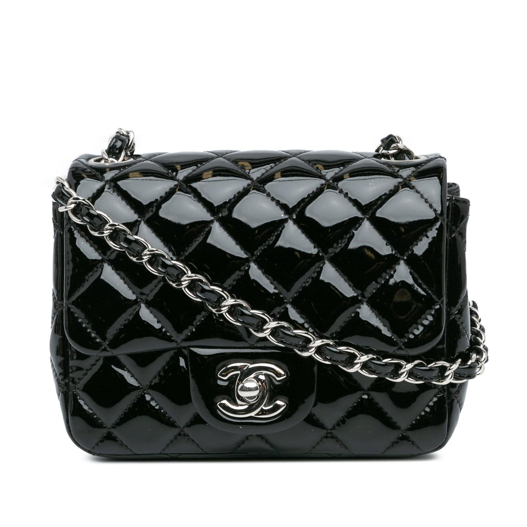 Chanel Mini Square Classic Patent Single Flap