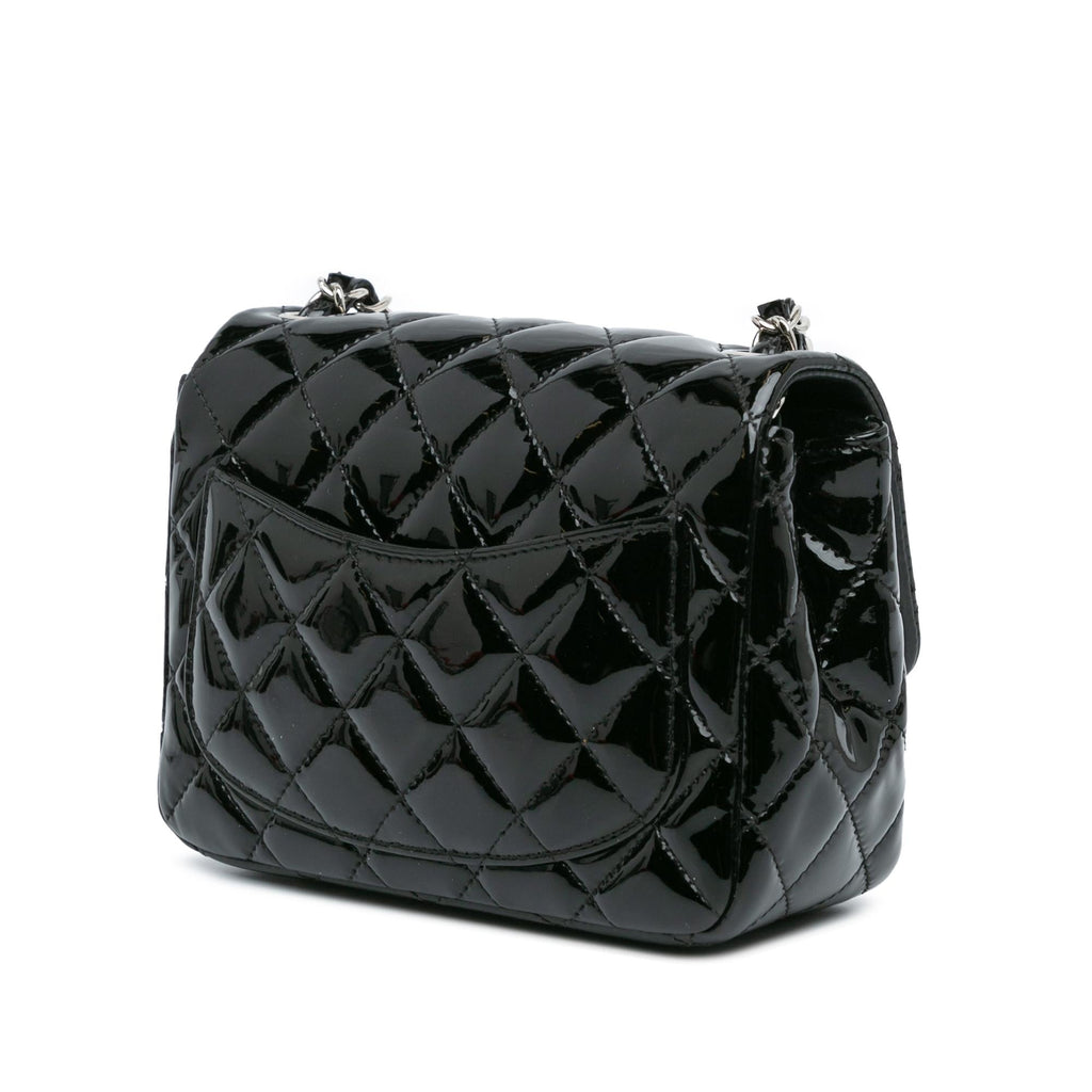 Chanel Mini Square Classic Patent Single Flap