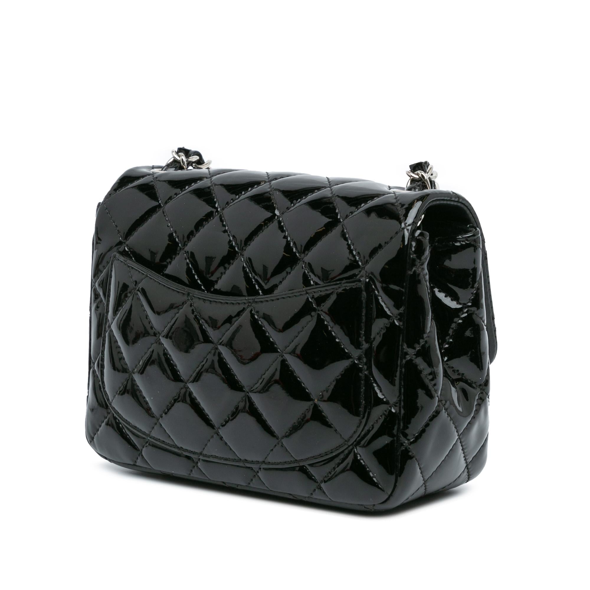 Chanel Mini Square Classic Patent Single Flap