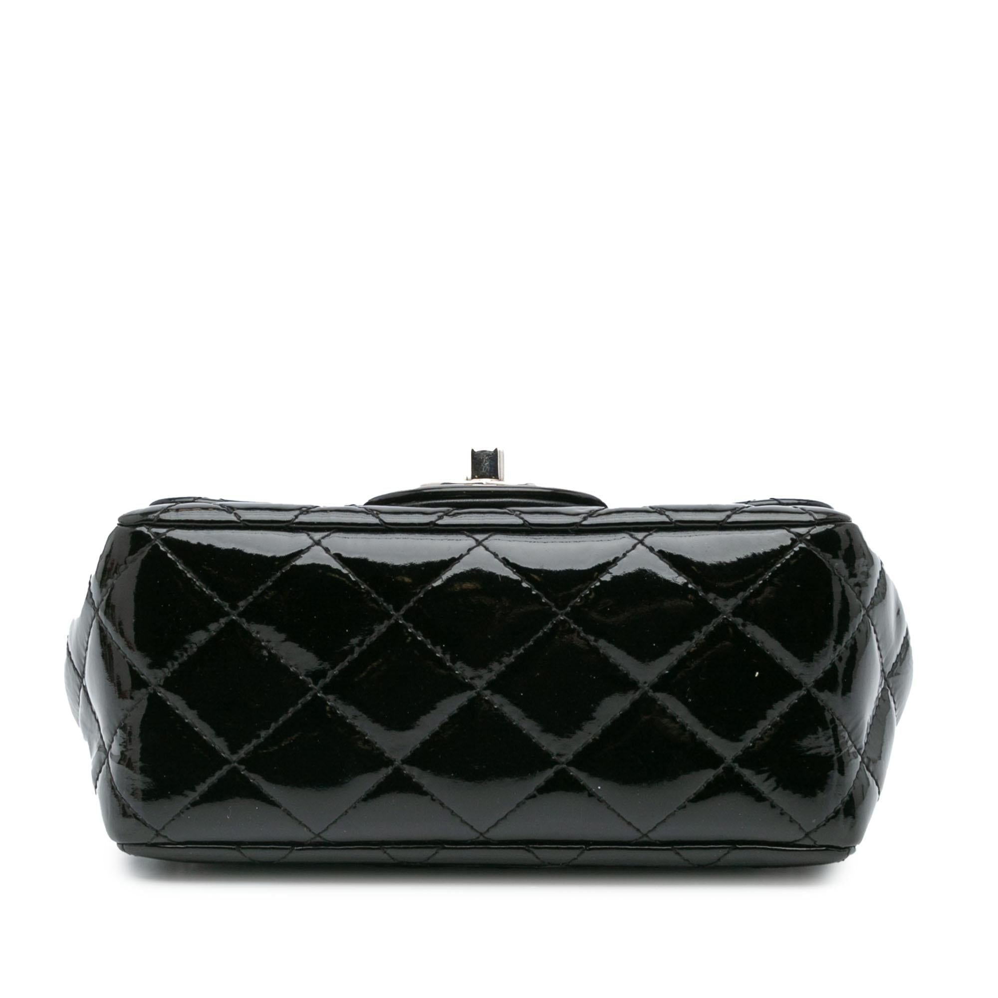 Chanel Mini Square Classic Patent Single Flap