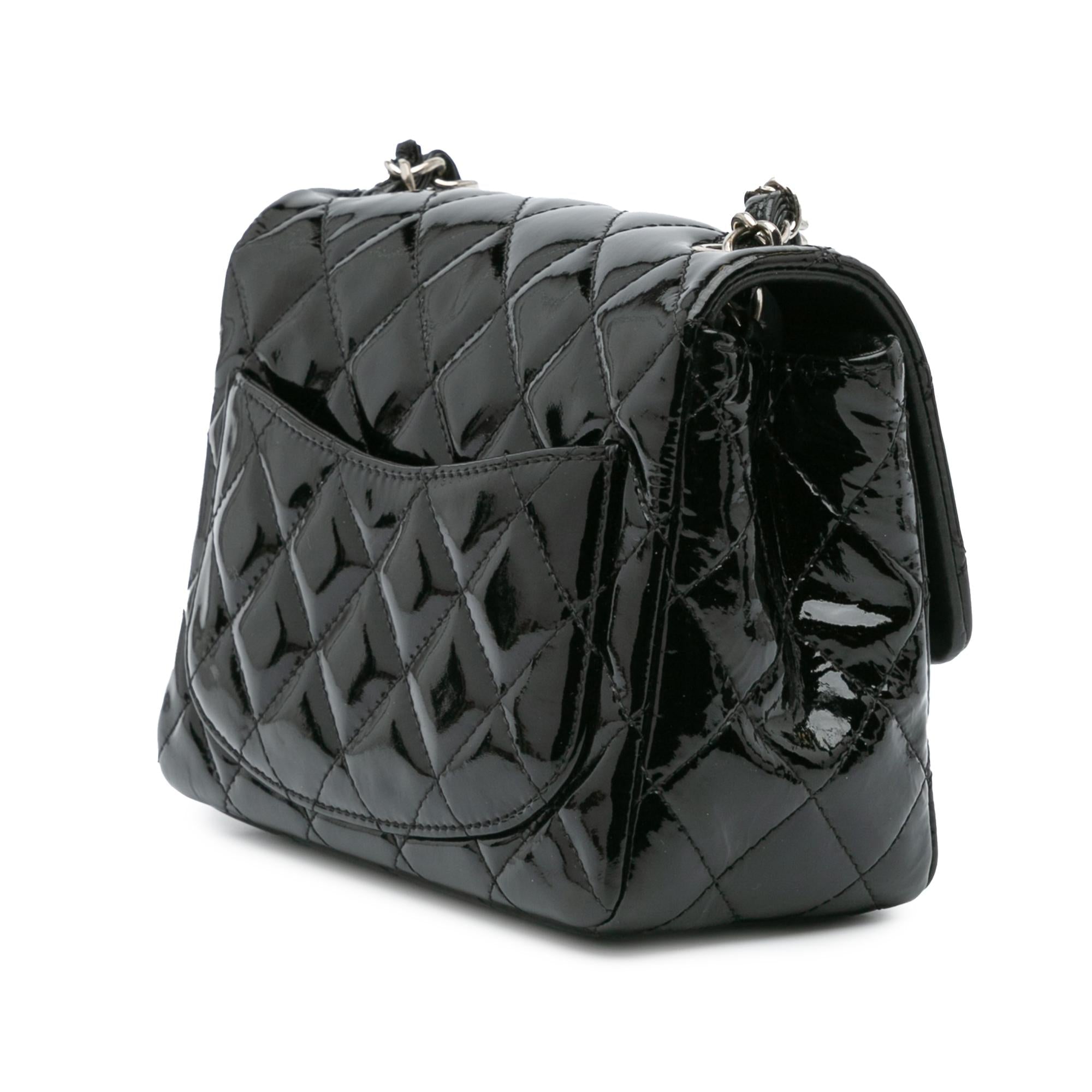 Chanel Mini Square Classic Patent Single Flap