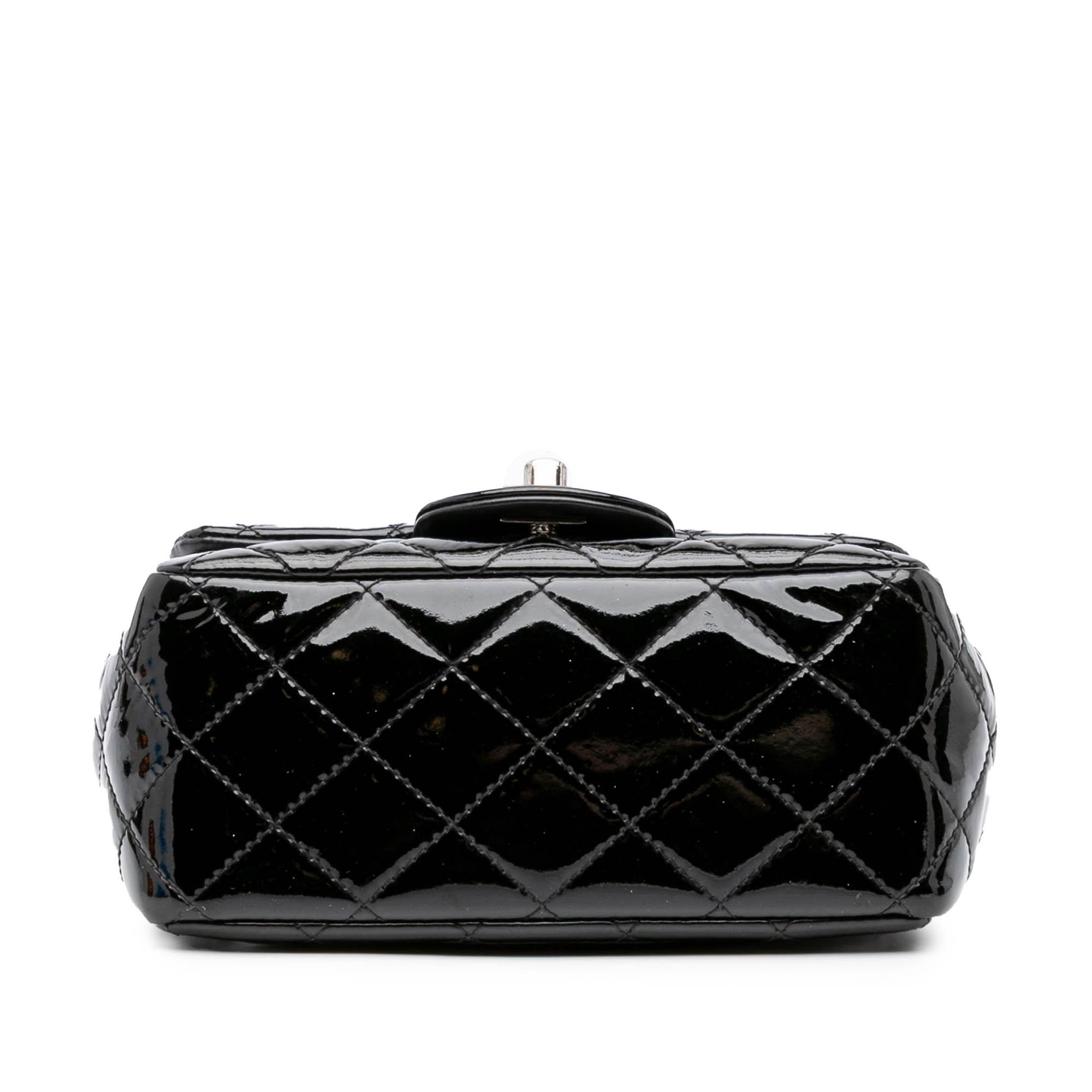 Chanel Mini Square Classic Patent Single Flap