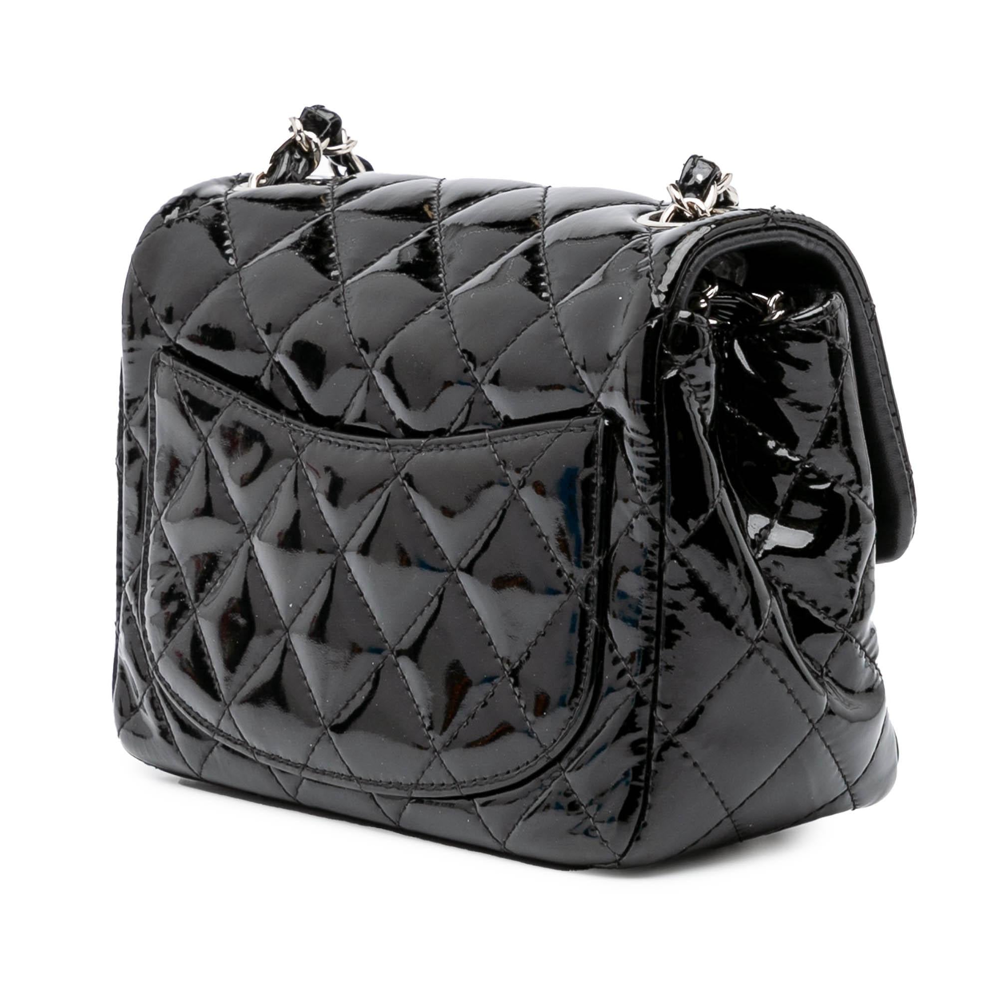 Chanel Mini Square Classic Patent Single Flap
