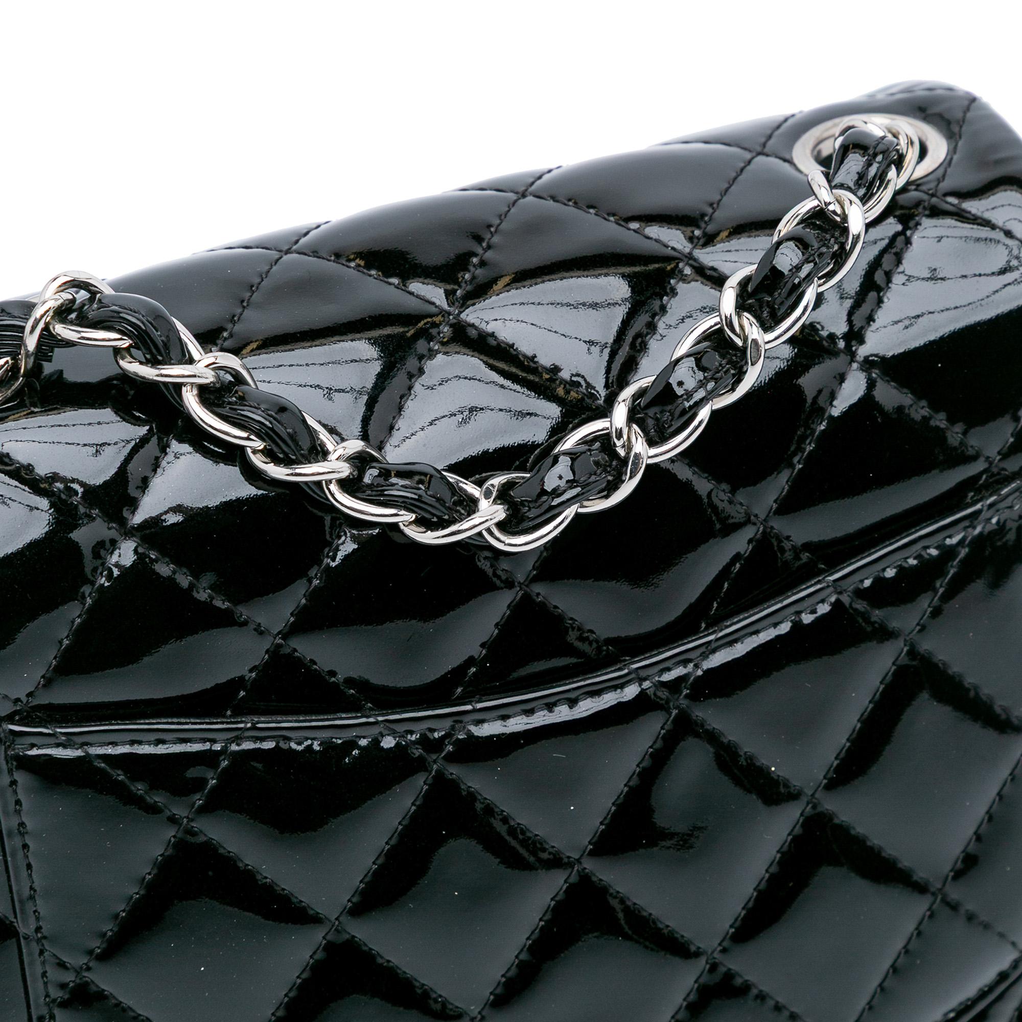 Chanel Mini Square Classic Patent Single Flap