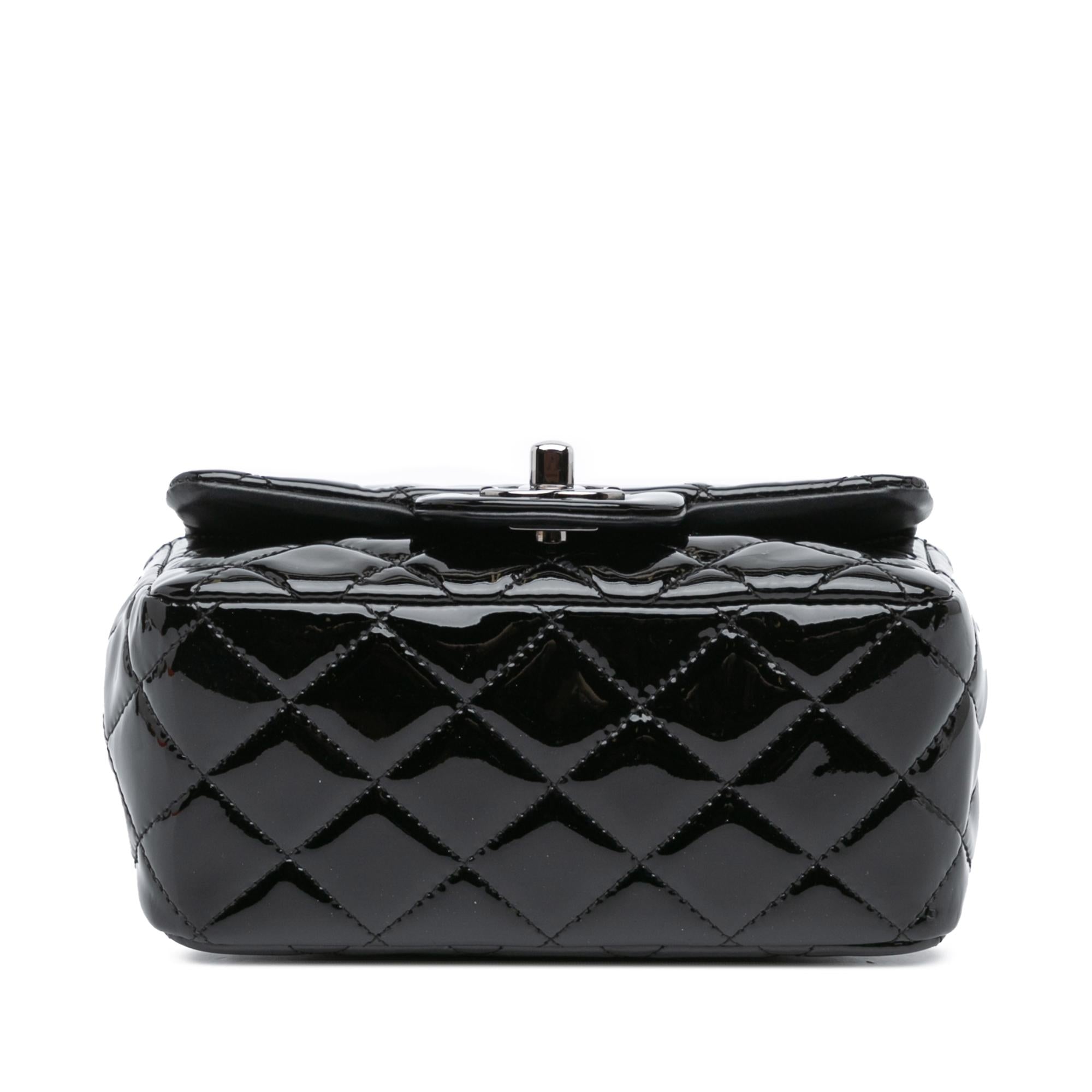 Chanel Mini Square Classic Patent Single Flap
