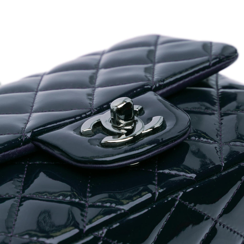 Chanel Mini Square Classic Patent Single Flap