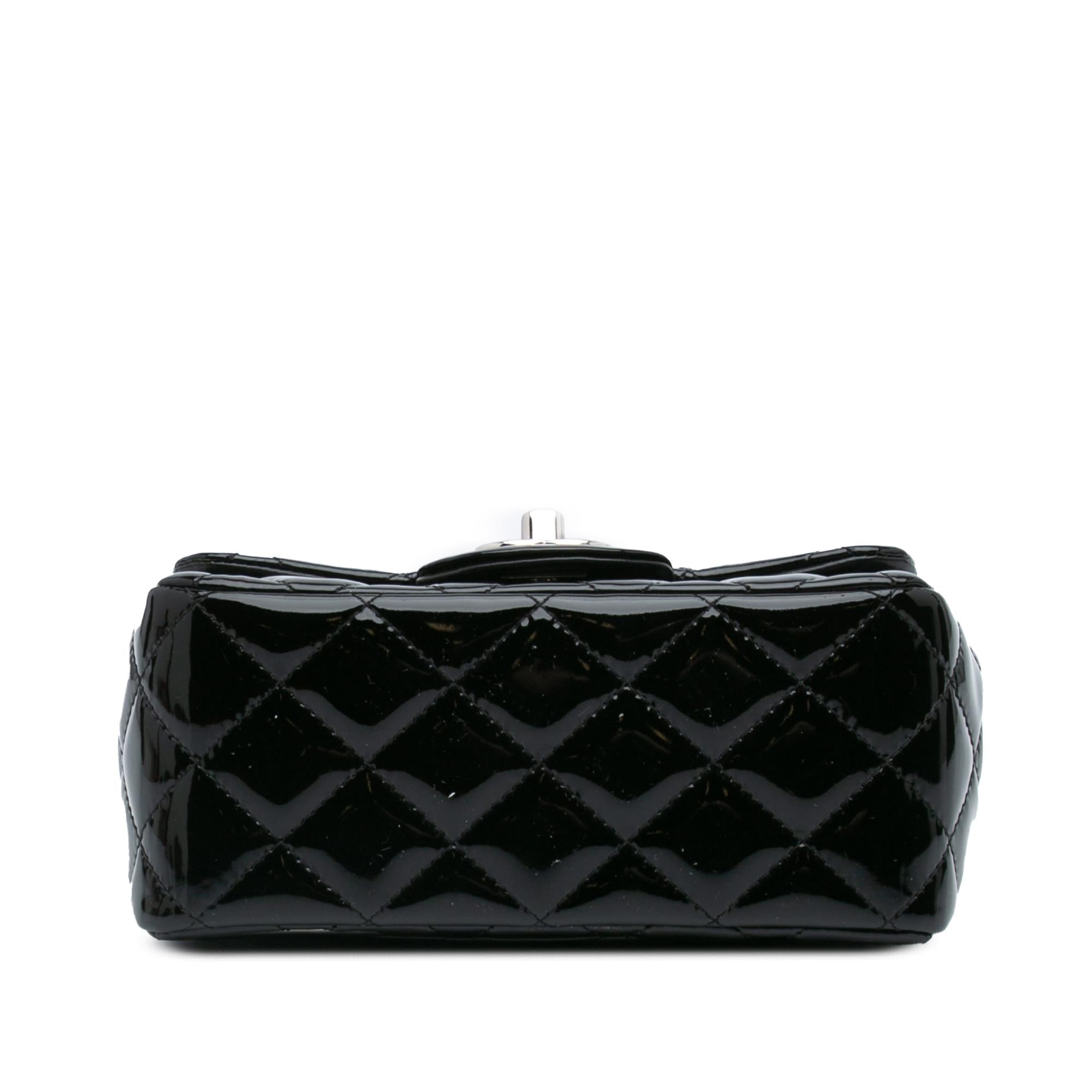 Chanel Mini Square Classic Patent Single Flap