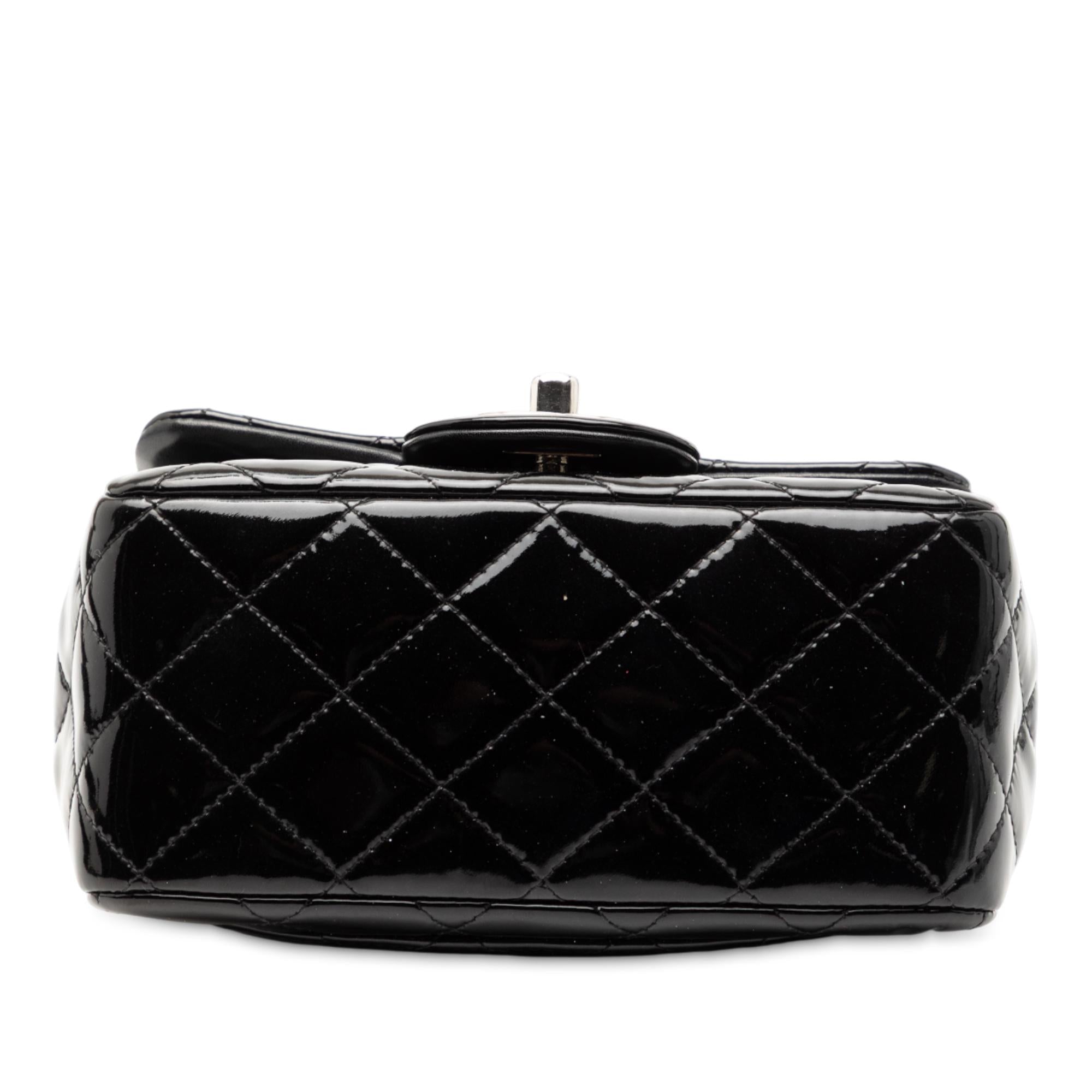Chanel Mini Square Classic Patent Single Flap