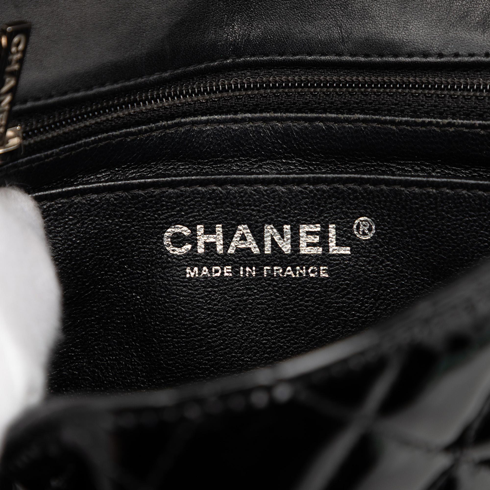 Chanel Mini Square Classic Patent Single Flap