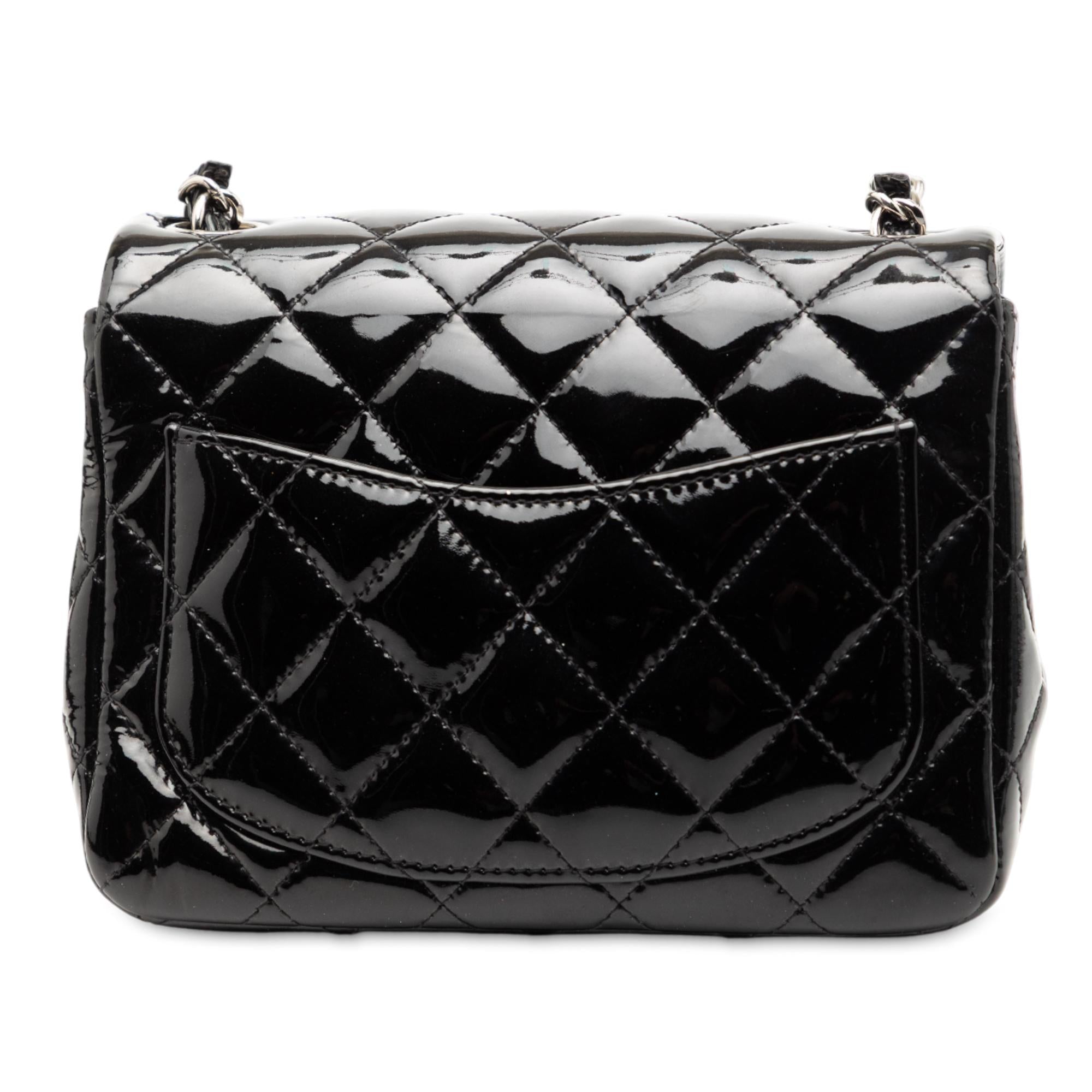 Chanel Mini Square Classic Patent Single Flap