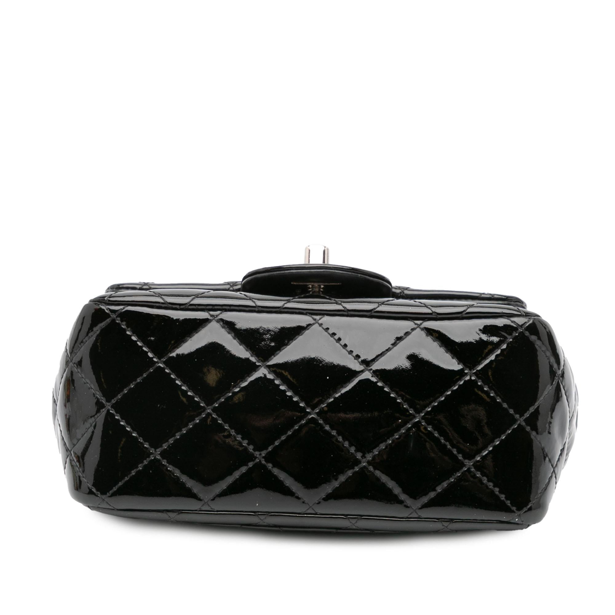 Chanel Mini Square Classic Patent Single Flap