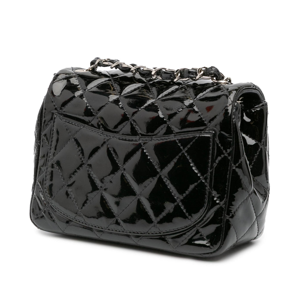 Chanel Mini Square Classic Patent Single Flap