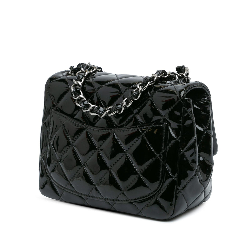 Chanel Mini Square Classic Patent Single Flap