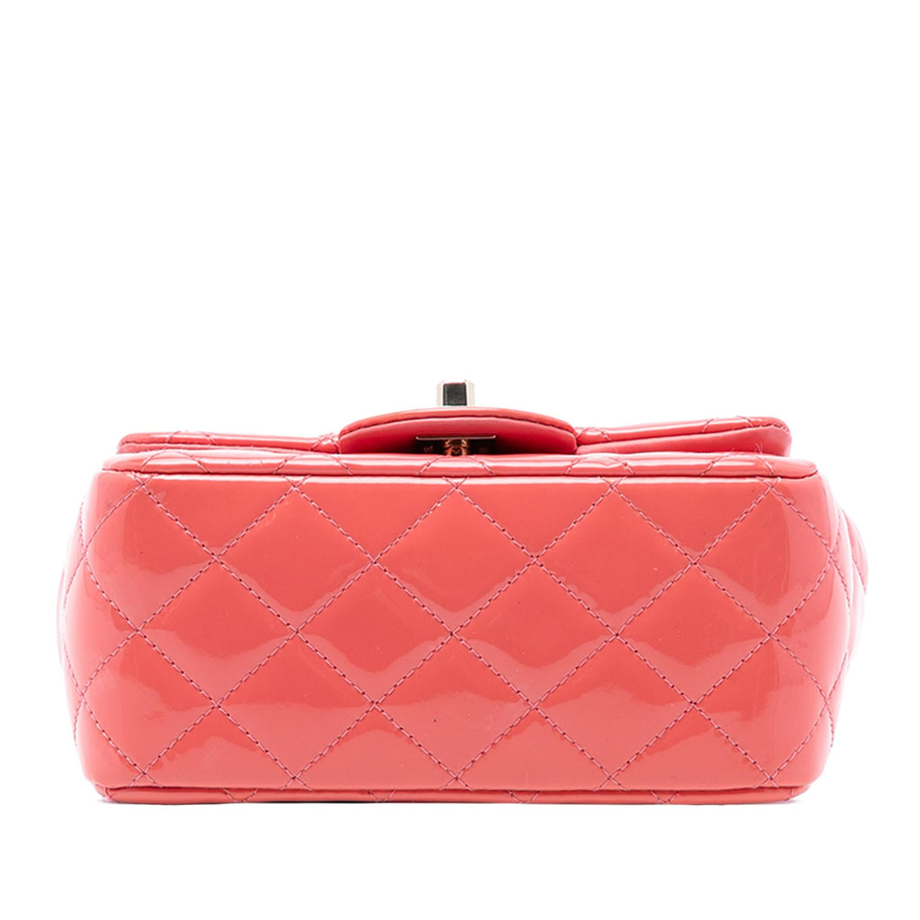 Chanel Mini Square Classic Patent Single Flap