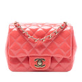 Chanel Mini Square Classic Patent Single Flap