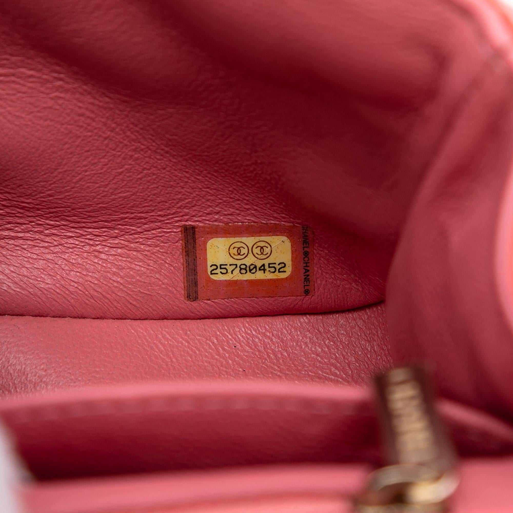 Chanel Mini Square Classic Patent Single Flap