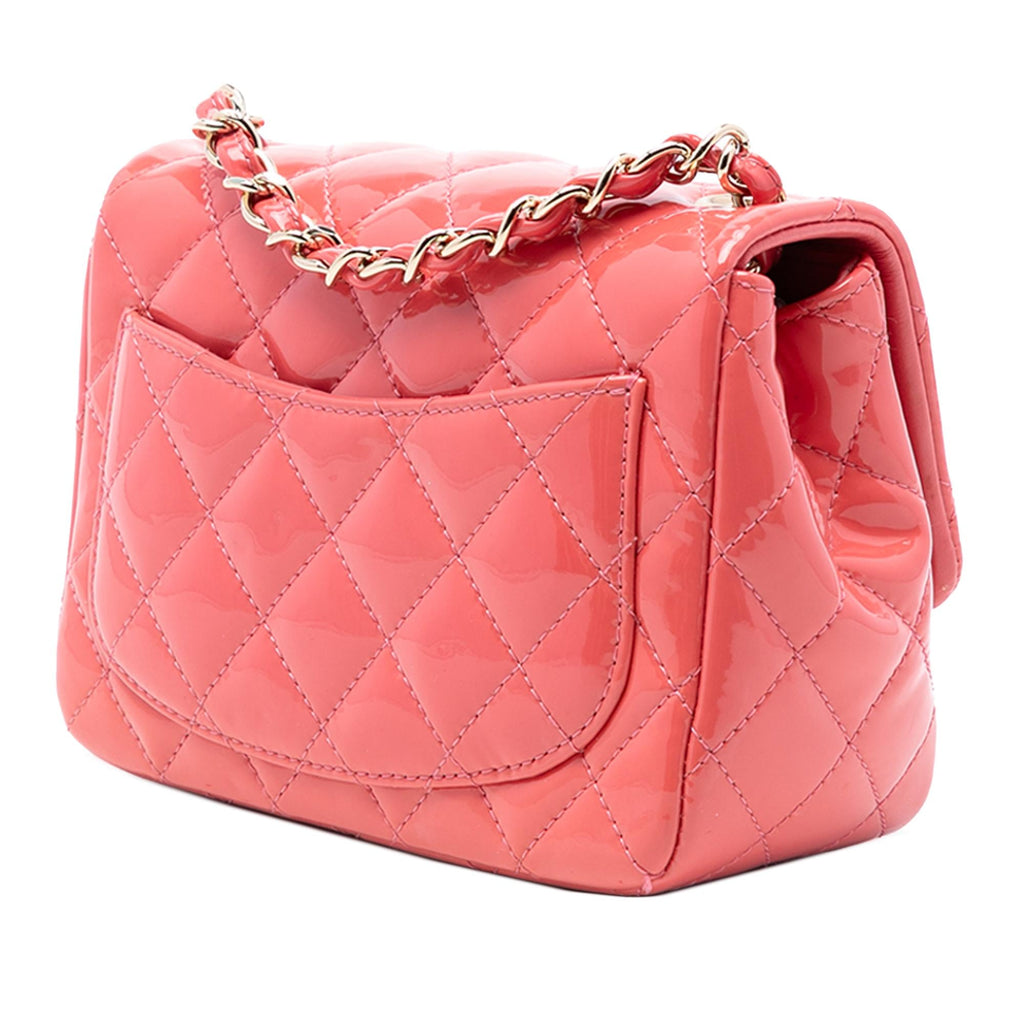 Chanel Mini Square Classic Patent Single Flap