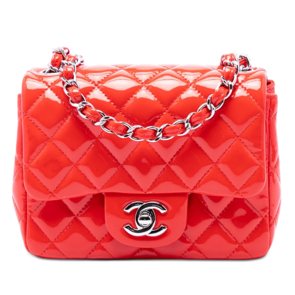 Chanel Mini Square Classic Patent Single Flap