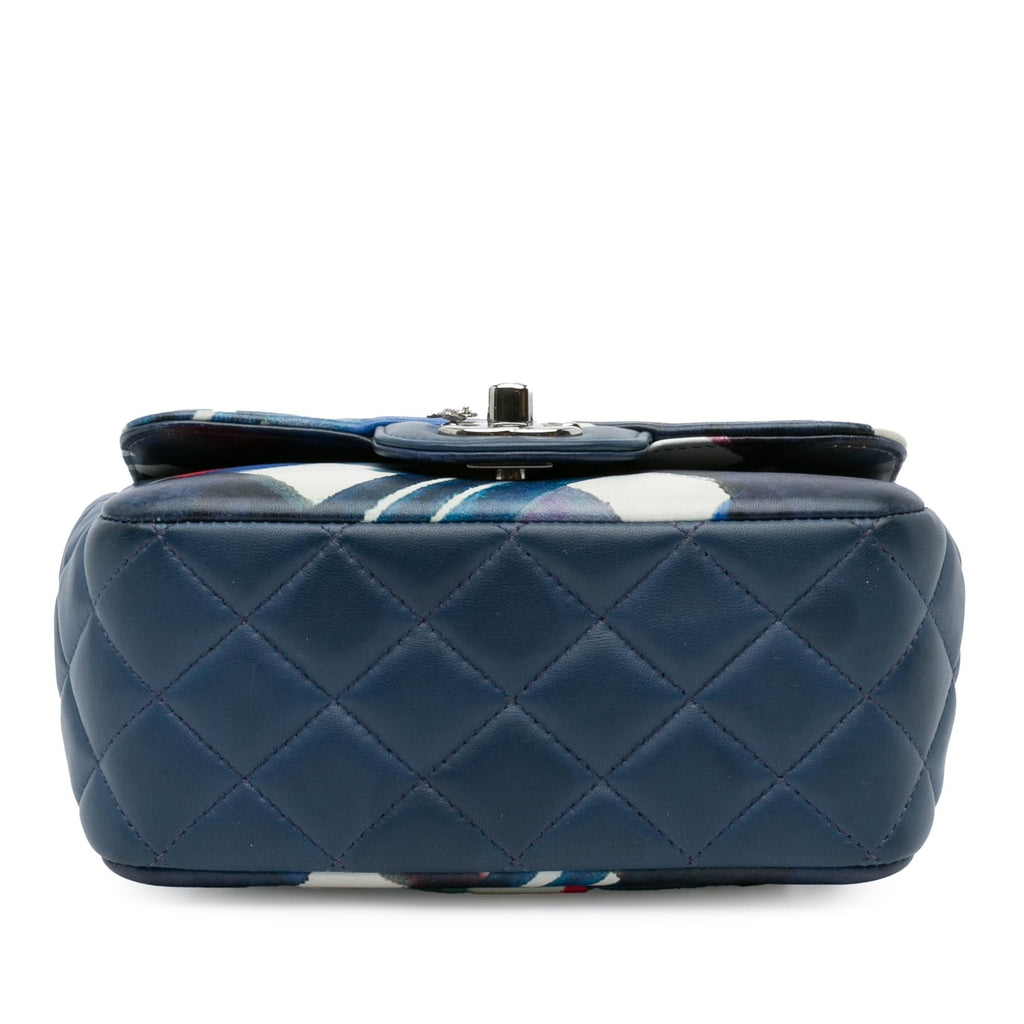 Chanel Mini Square Classic Printed Lambskin Airlines Flap (SHG-R7zeor)