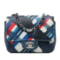 Chanel Mini Square Classic Printed Lambskin Airlines Flap (SHG-R7zeor)