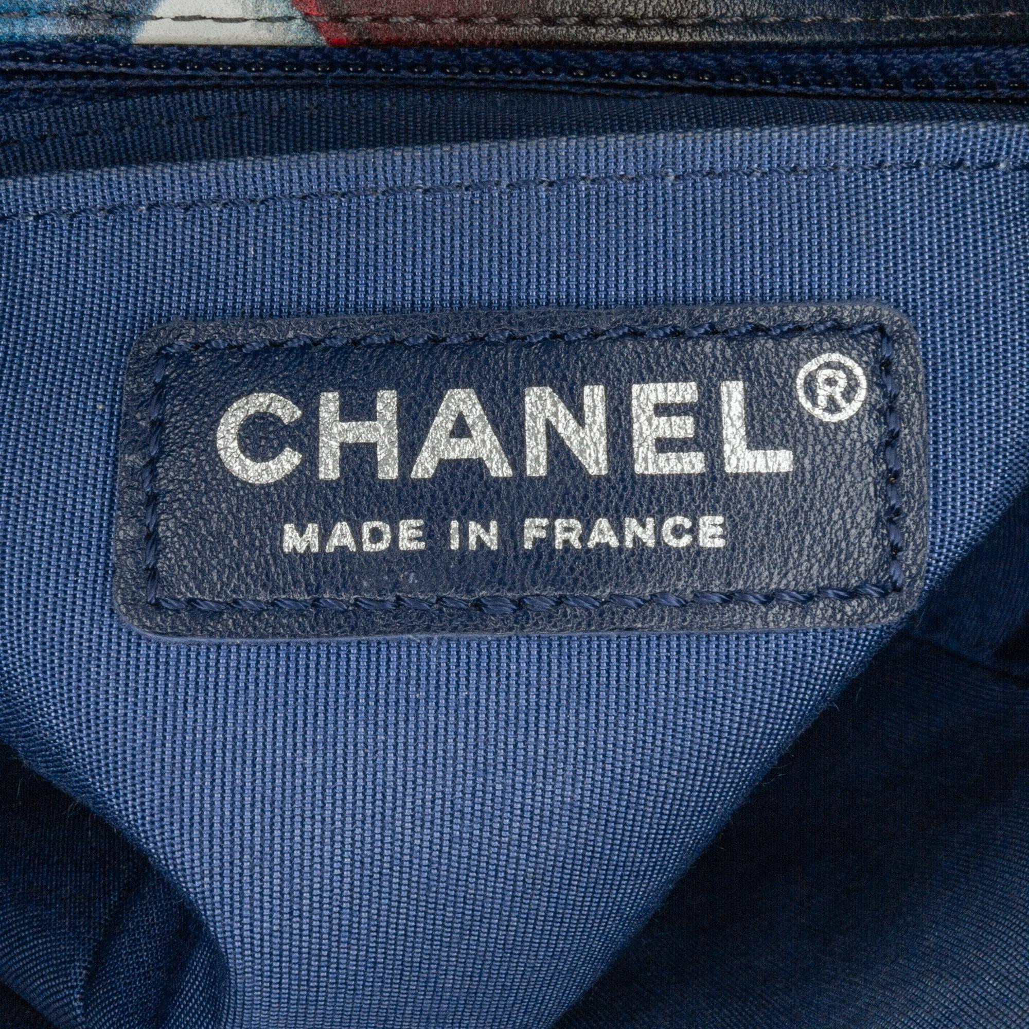 Chanel Mini Square Classic Printed Lambskin Airlines Flap (SHG-hfSUwf)