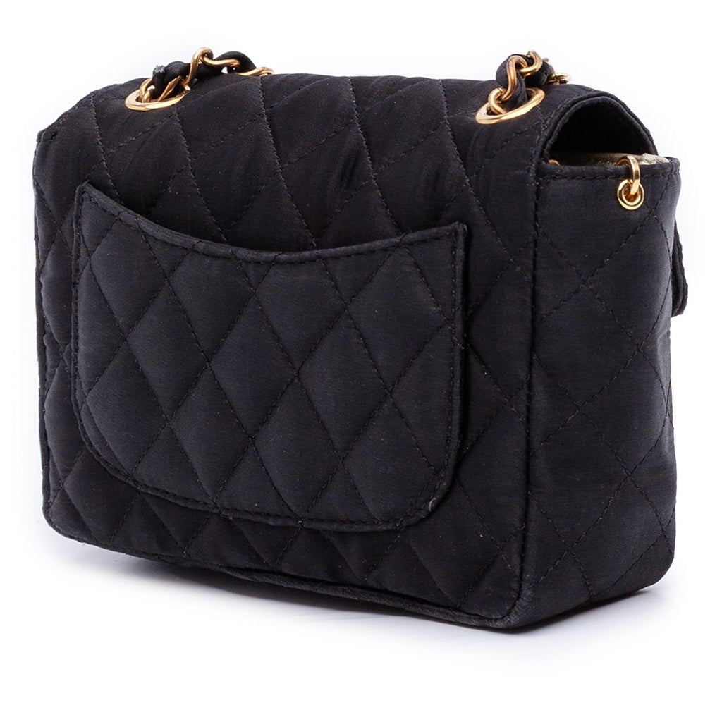 Chanel Mini Square Classic Satin Single Flap